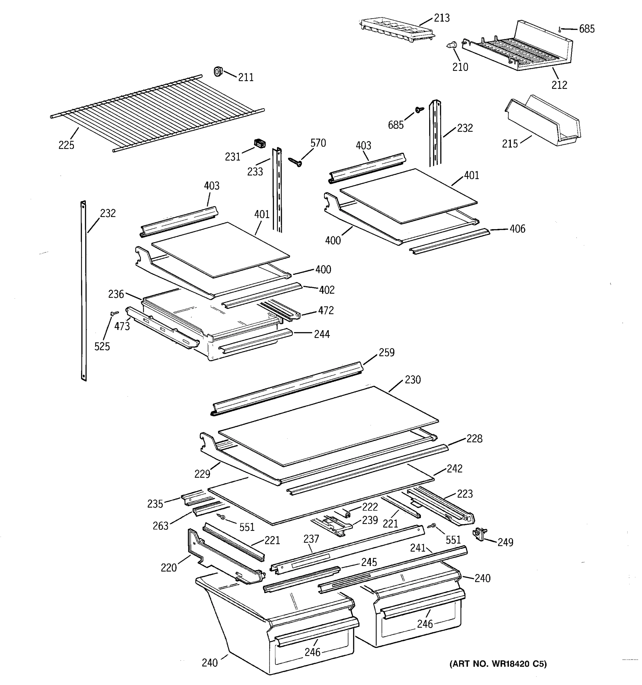 SHELF PARTS