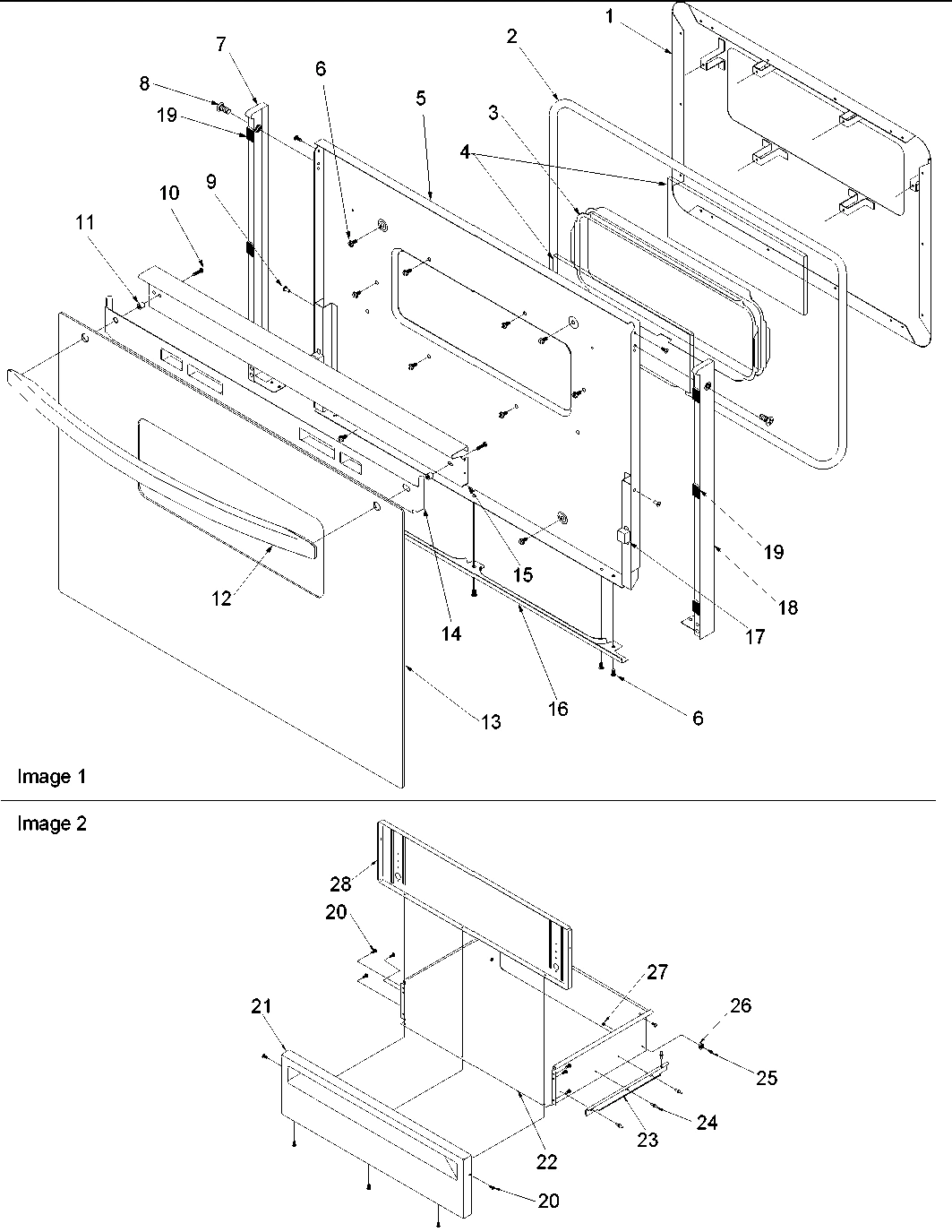 05 - Oven Door and Storage Drawer