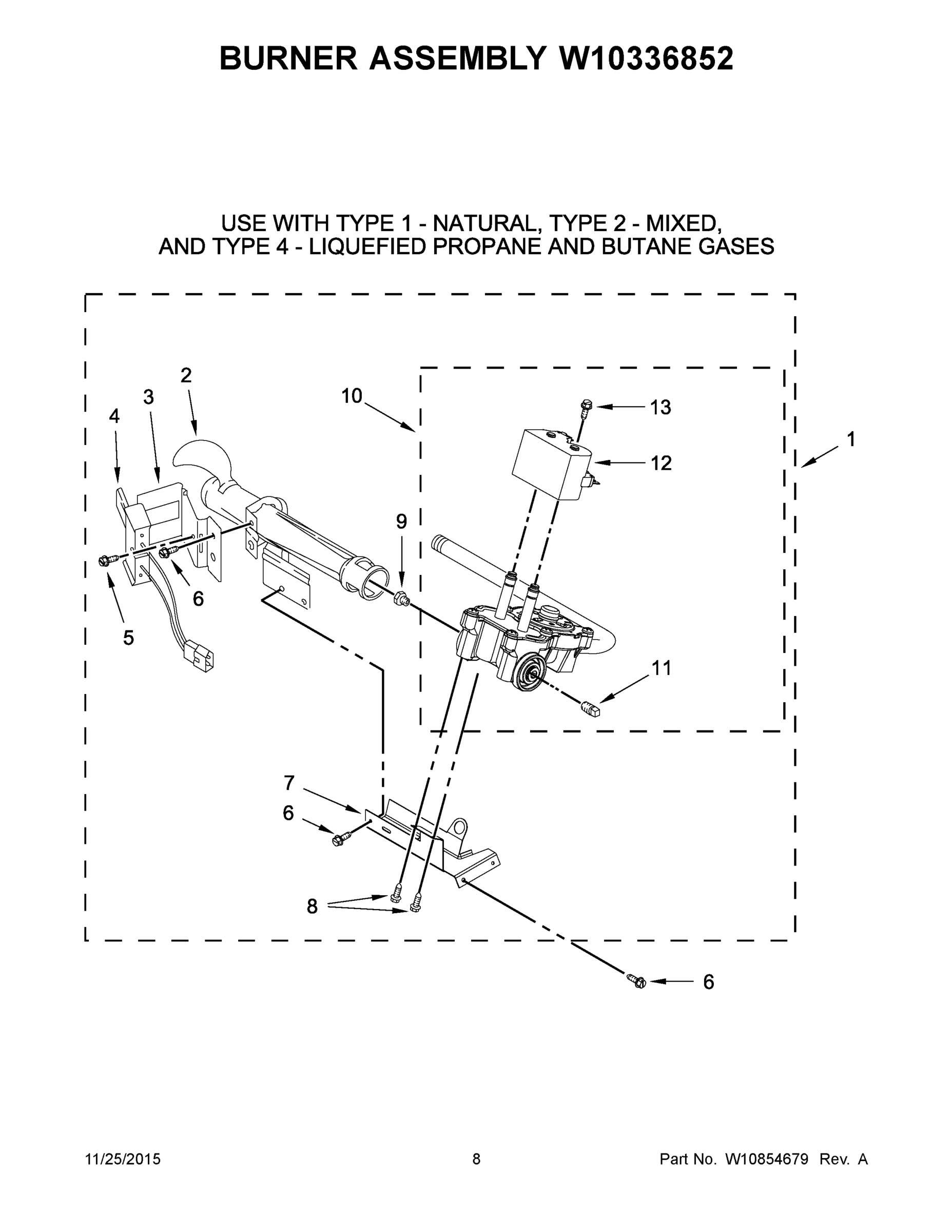 05 - BURNER ASSEMBLY W10336852
