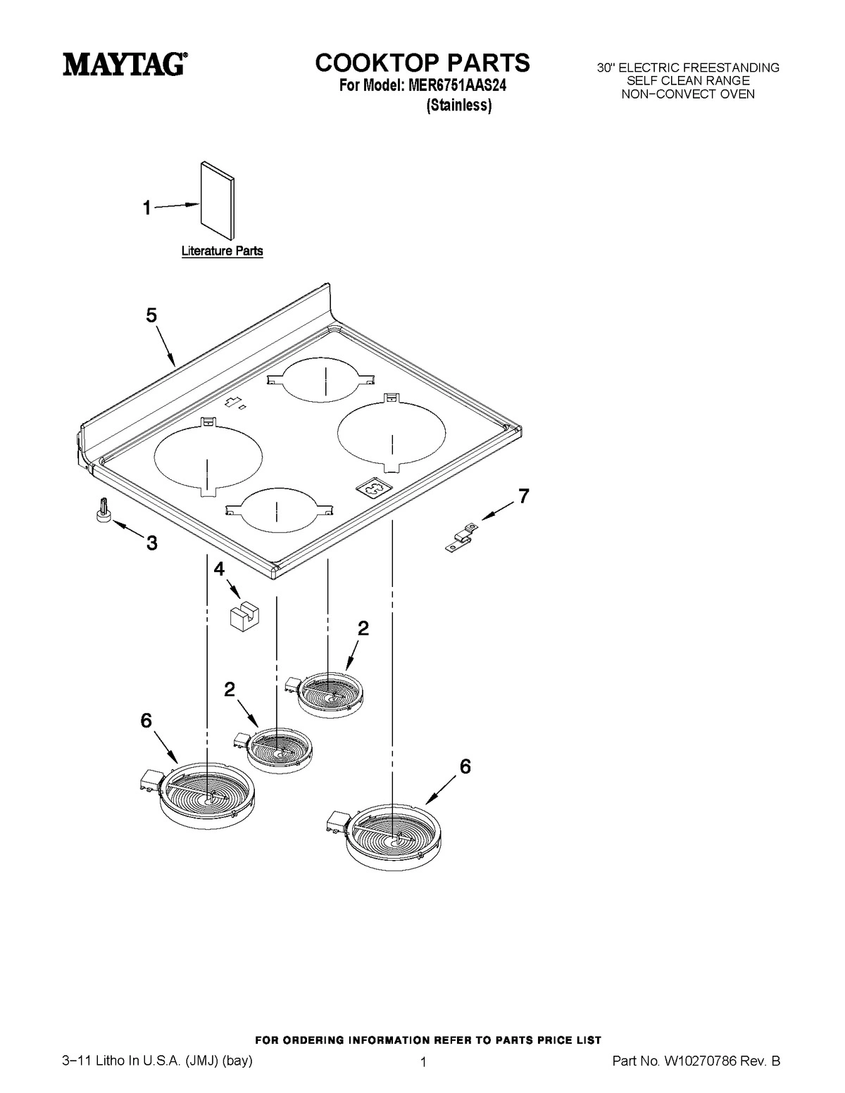 01 - COOKTOP PARTS