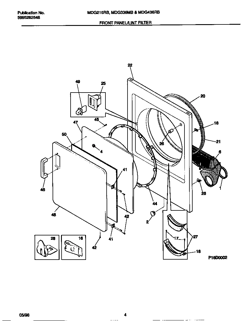 03 - FRONT PANEL/LINT FILTER