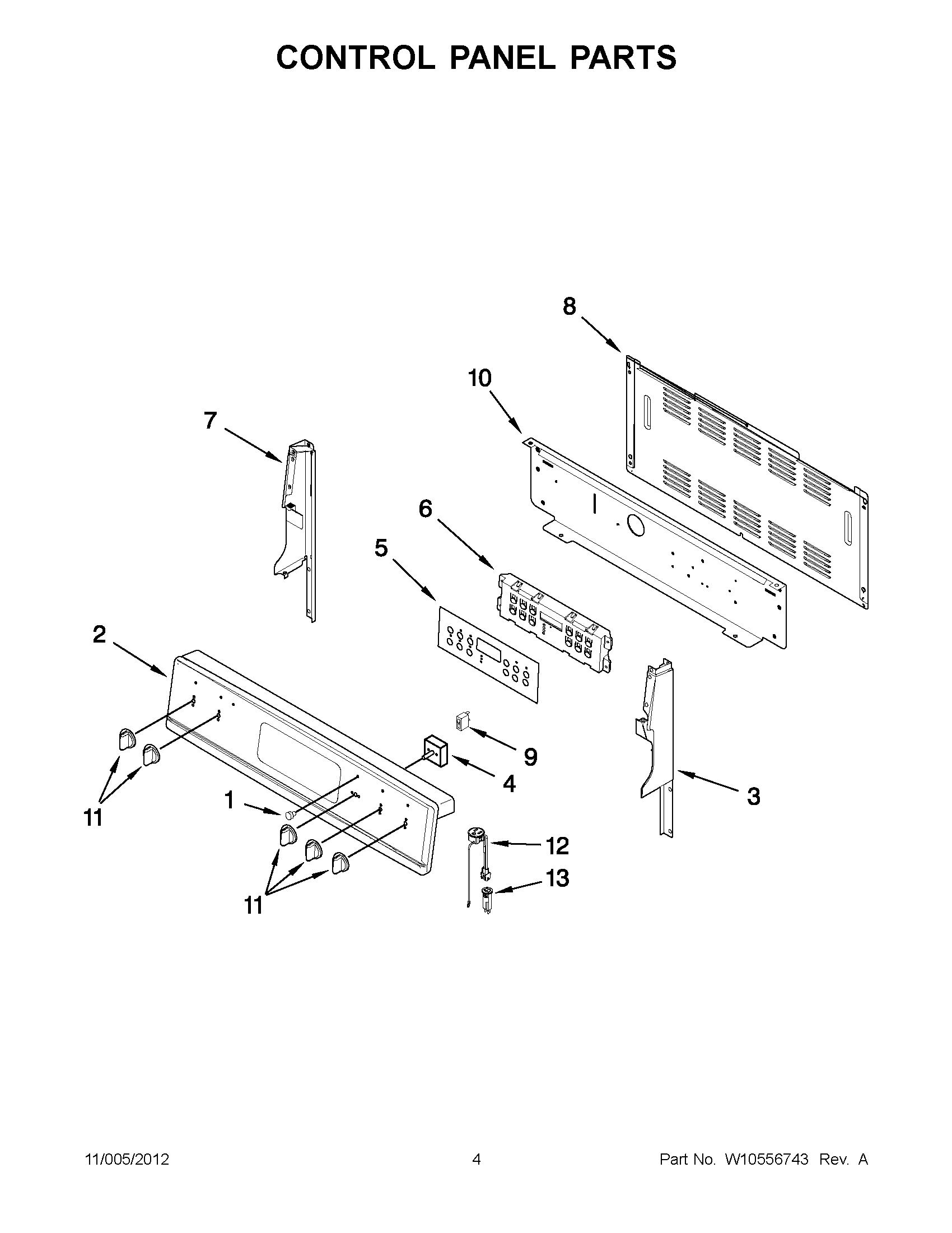02 - CONTROL PANEL PARTS
