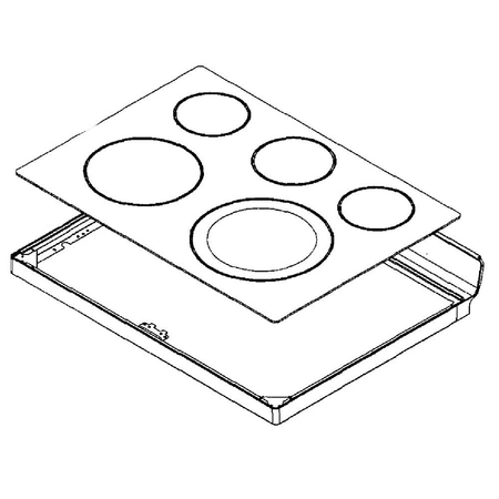 DG94-00735Q Samsung Cooktop Assembly Frame NE