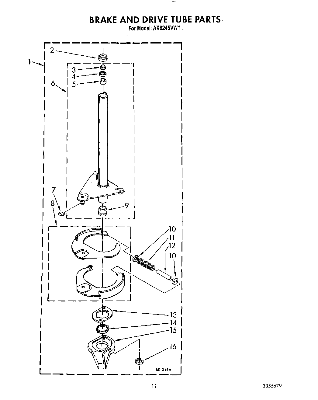 09 - BRAKE AND DRIVE TUBE