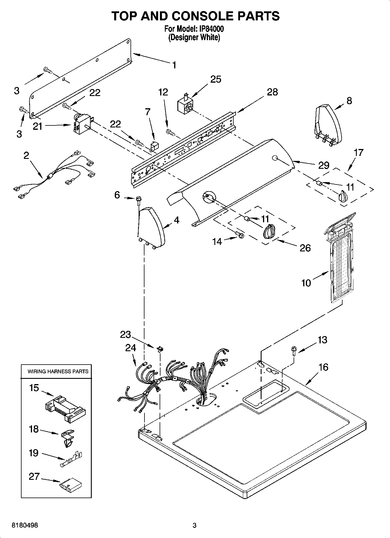 02 - TOP AND CONSOLE PARTS