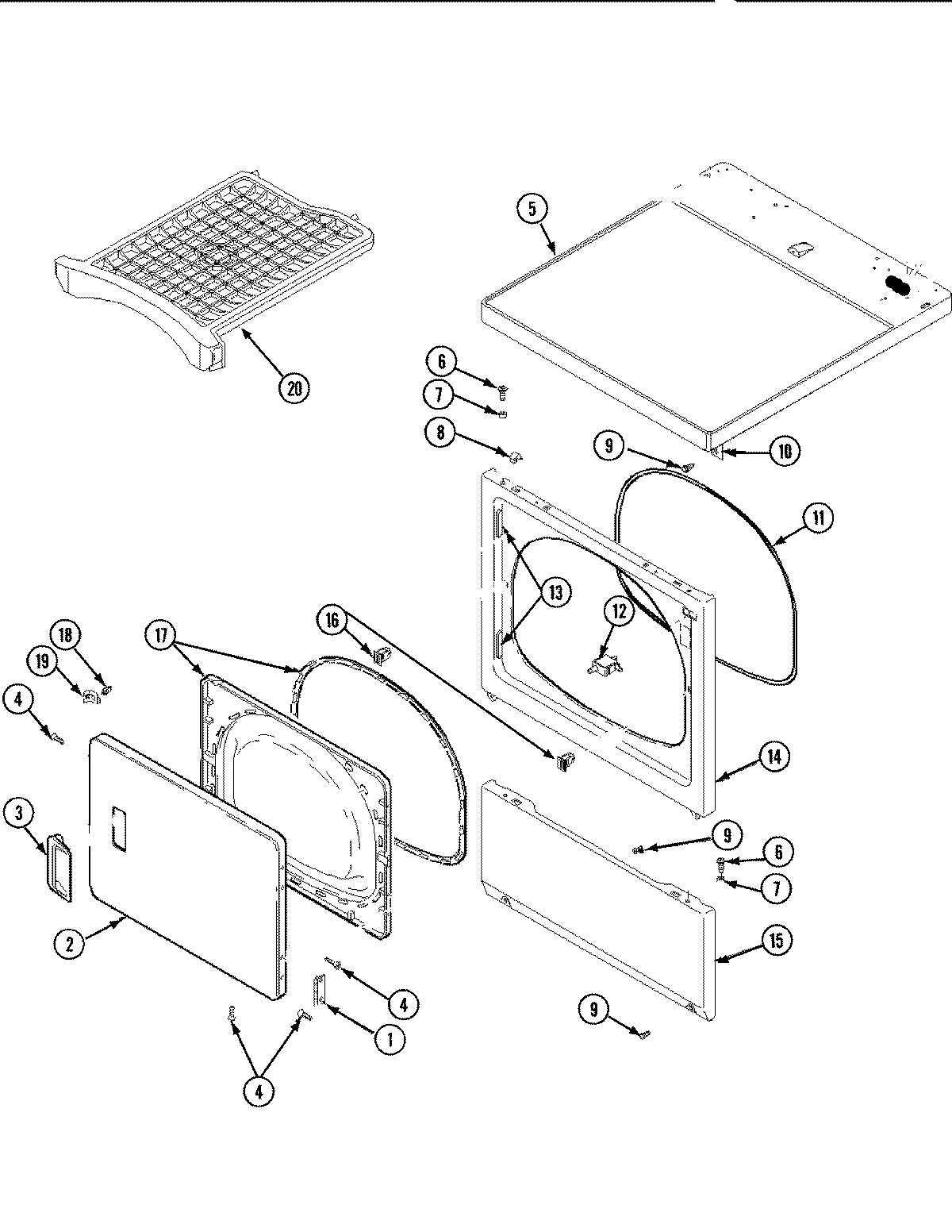 03 - DOOR, FRONT, ACCESS & TOP PANELS