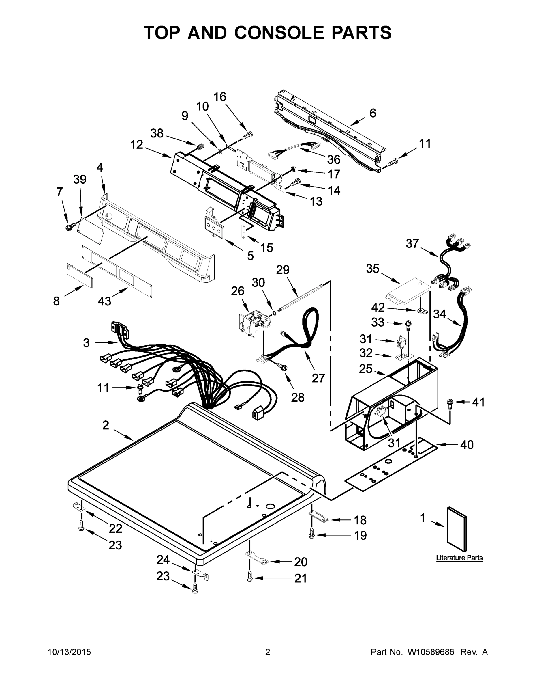 02 - TOP AND CONSOLE PARTS