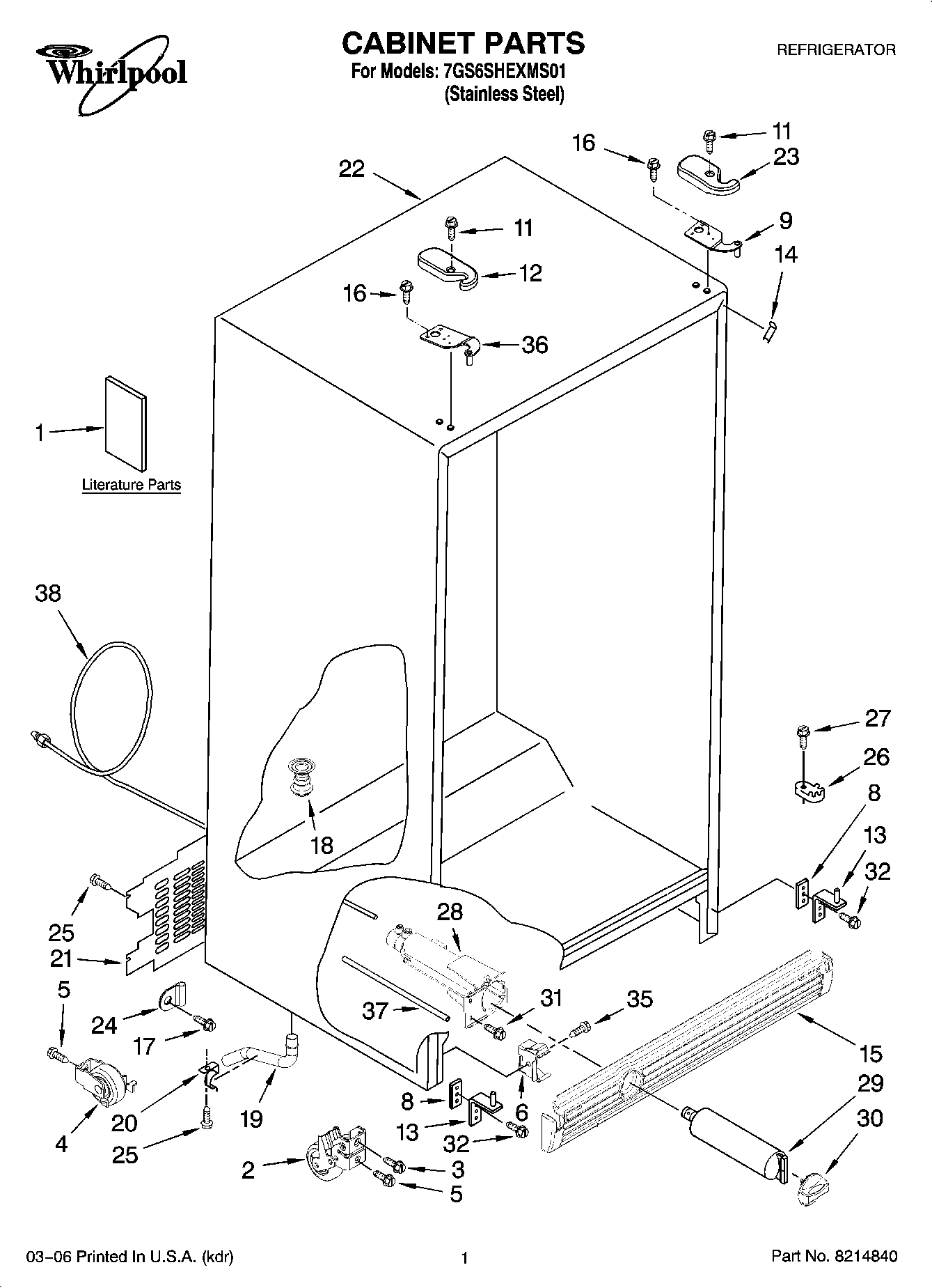 01 - CABINET PARTS