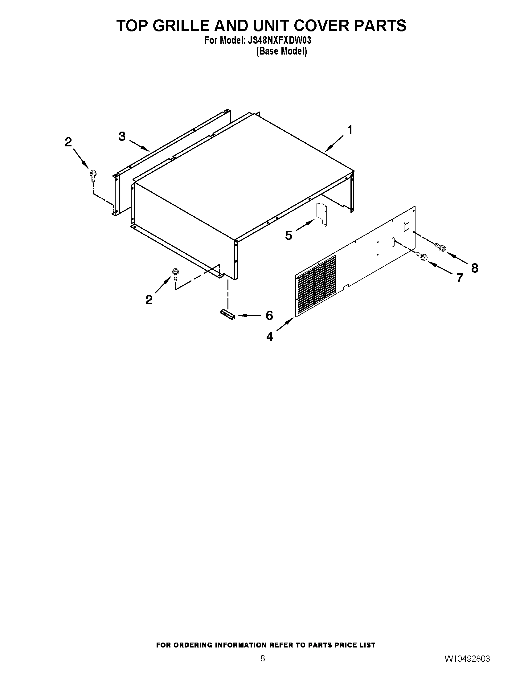 06 - TOP GRILLE AND UNIT COVER PARTS