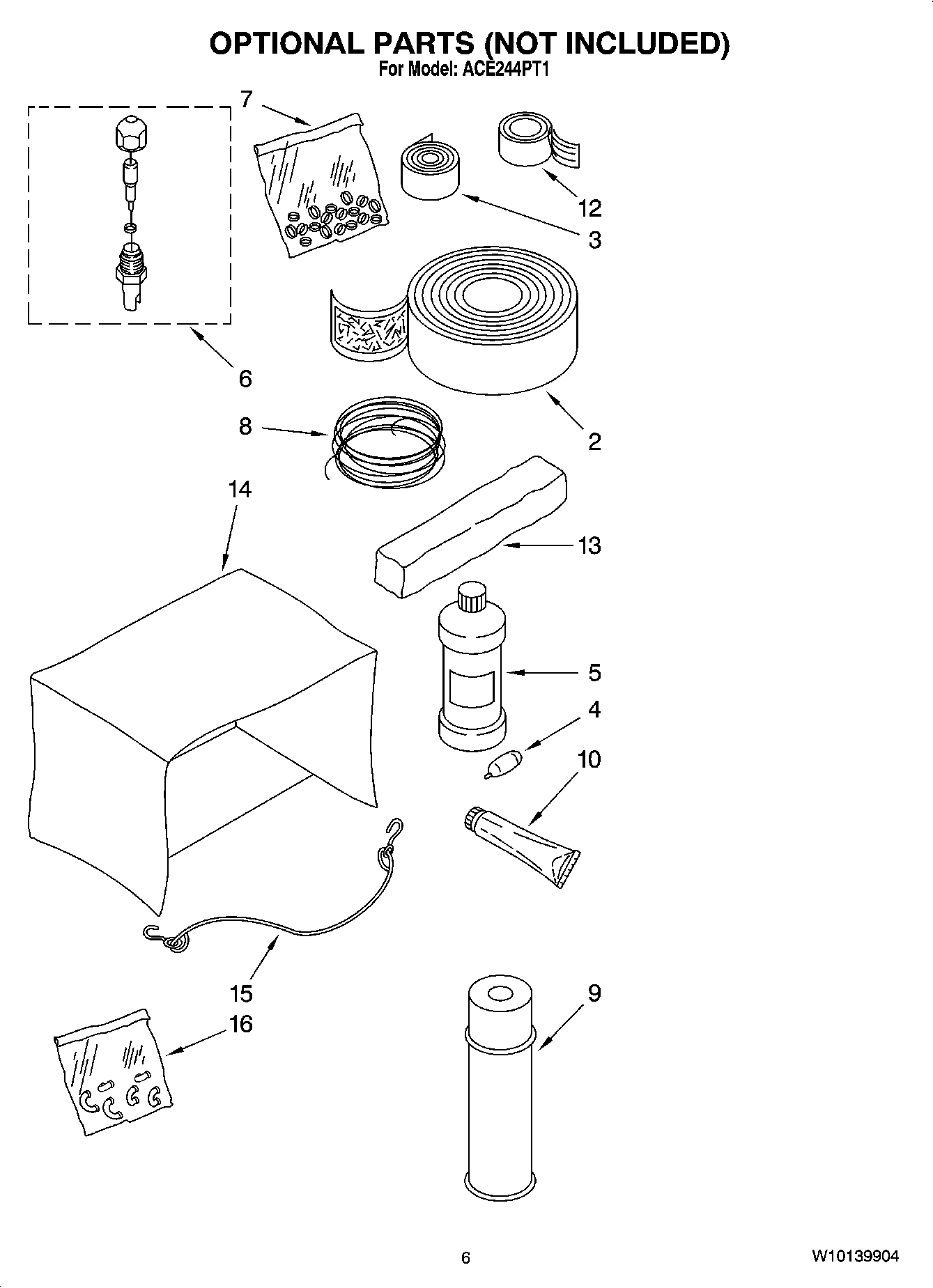 04 - OPTIONAL PARTS (NOT INCLUDED)