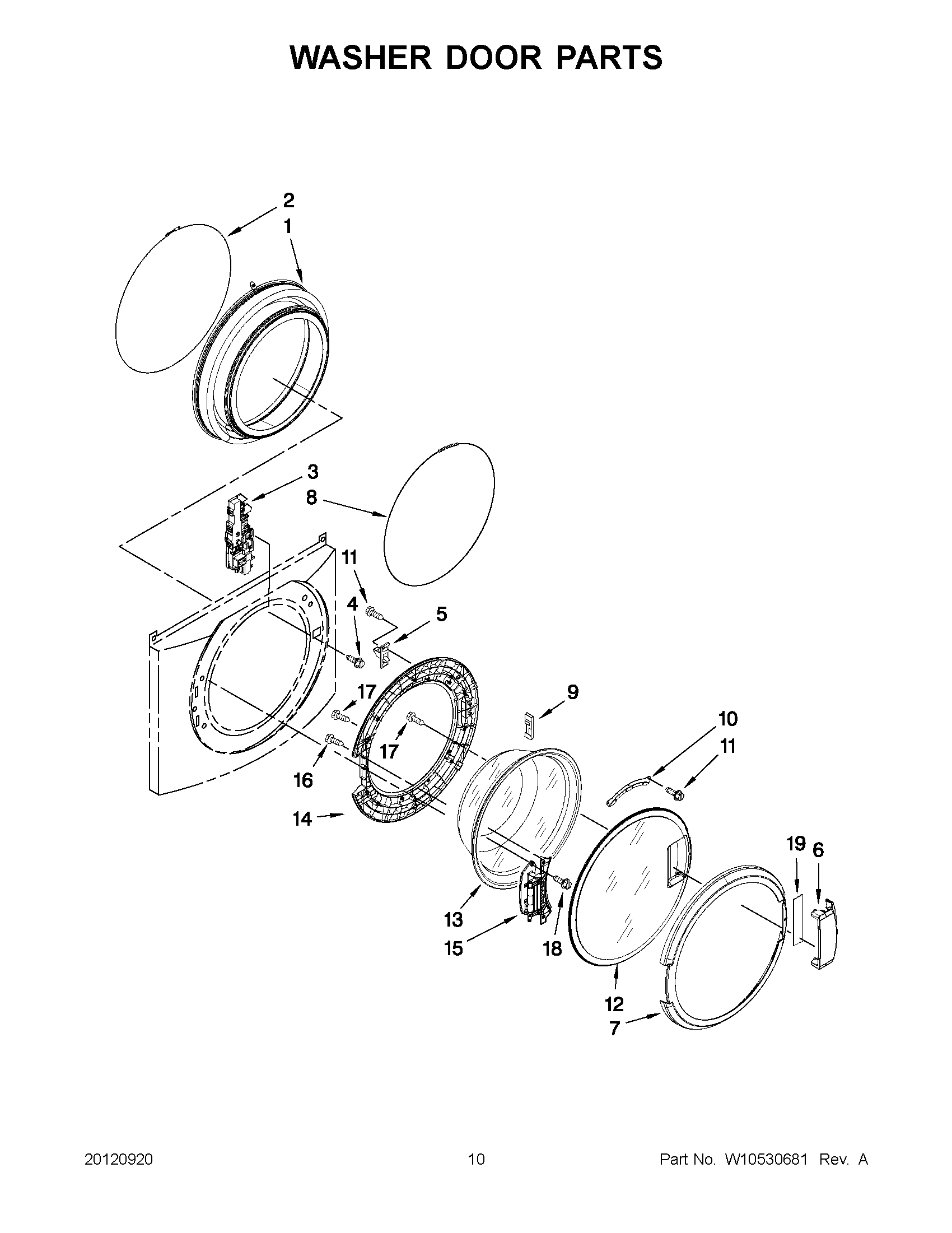 05 - WASHER DOOR PARTS