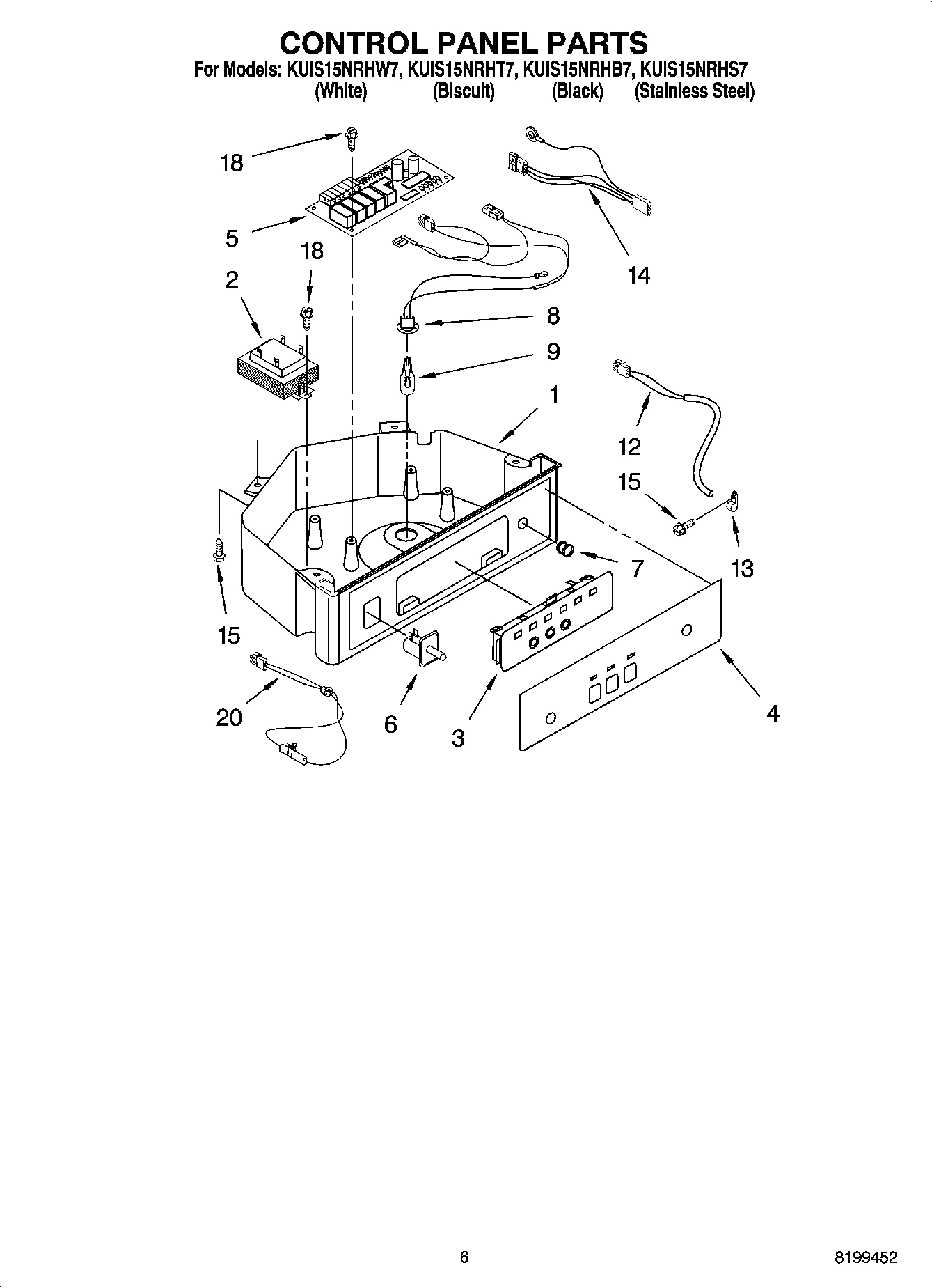 04 - CONTROL PANEL PARTS