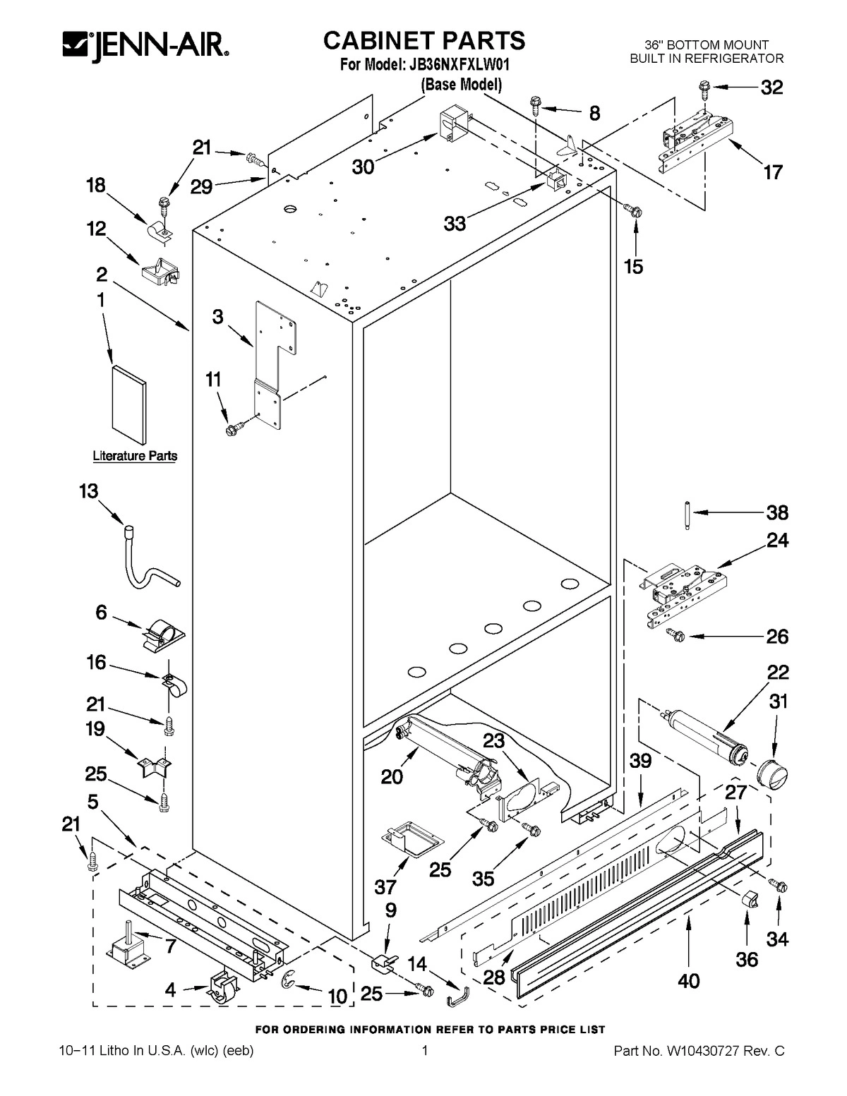 01 - CABINET PARTS