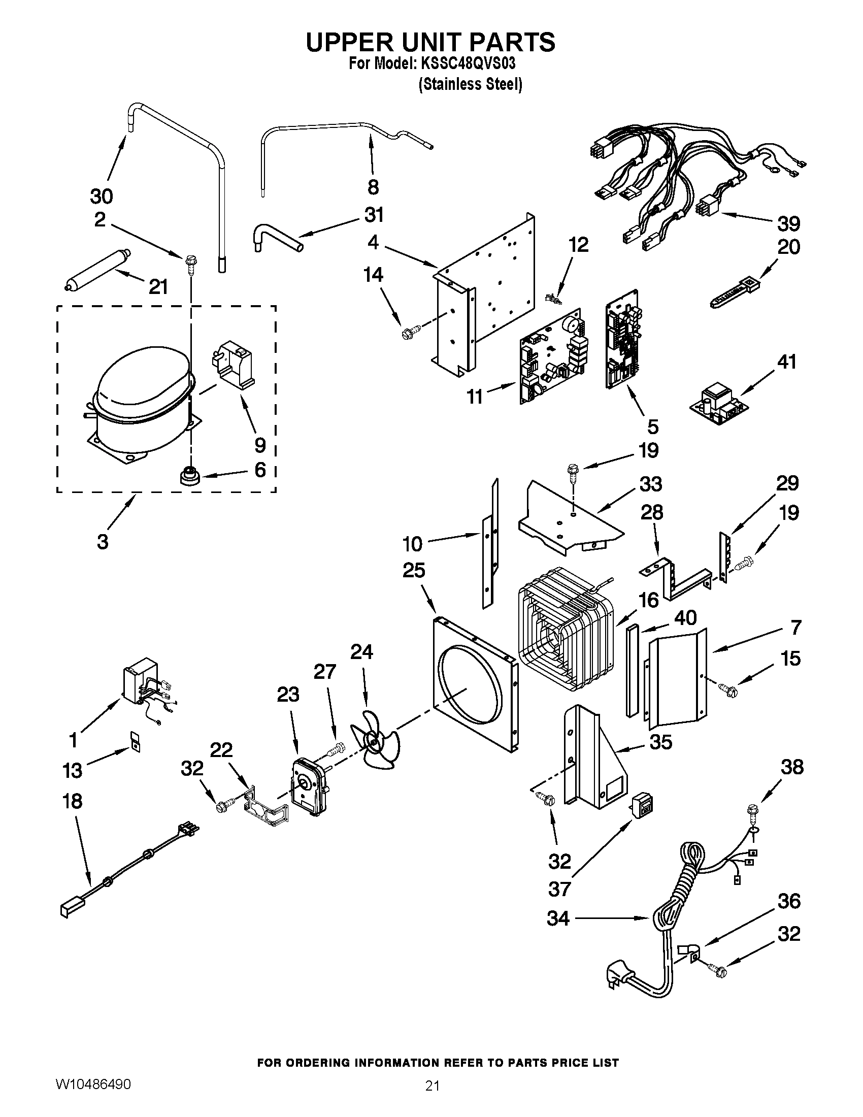 13 - UPPER UNIT PARTS