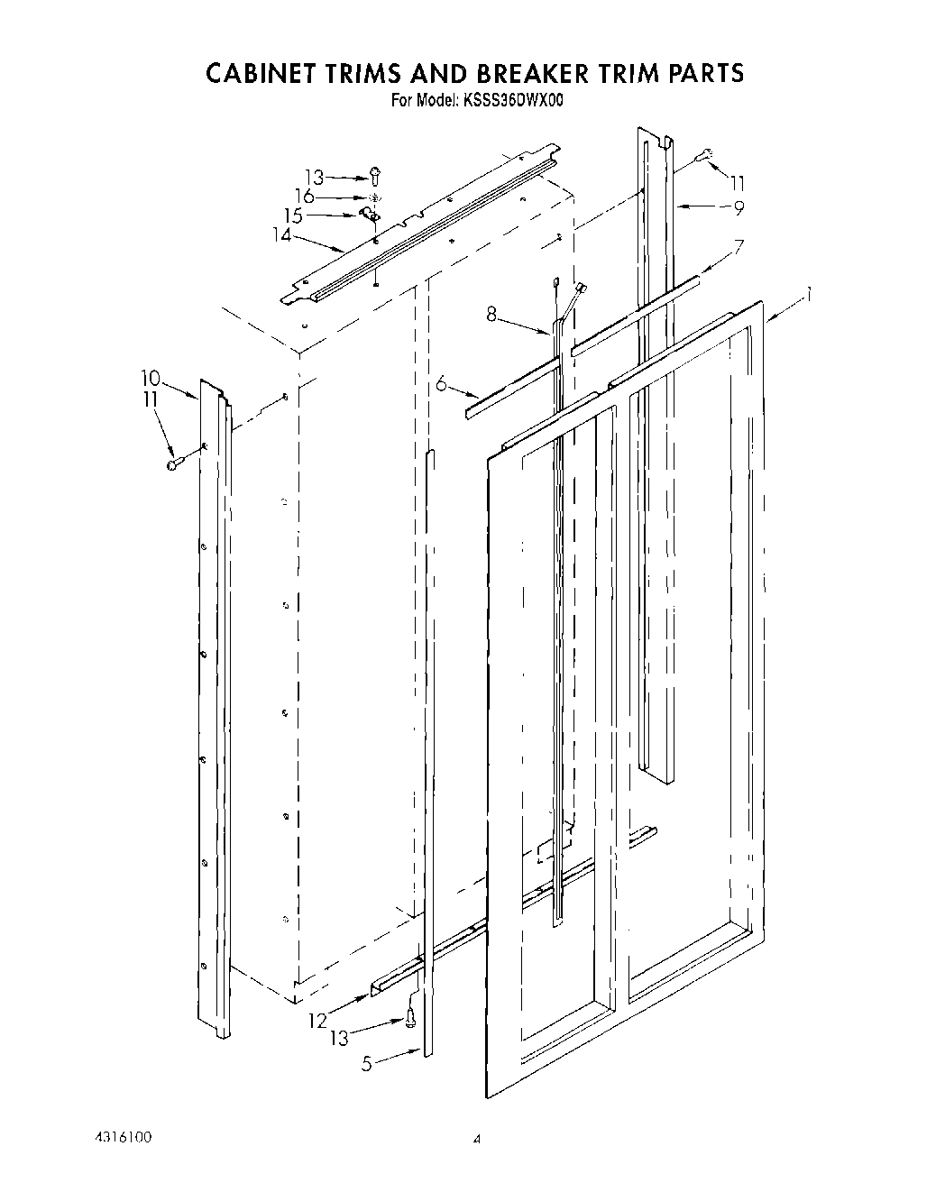 02 - CABINET TRIMS AND BREAKER TRIM