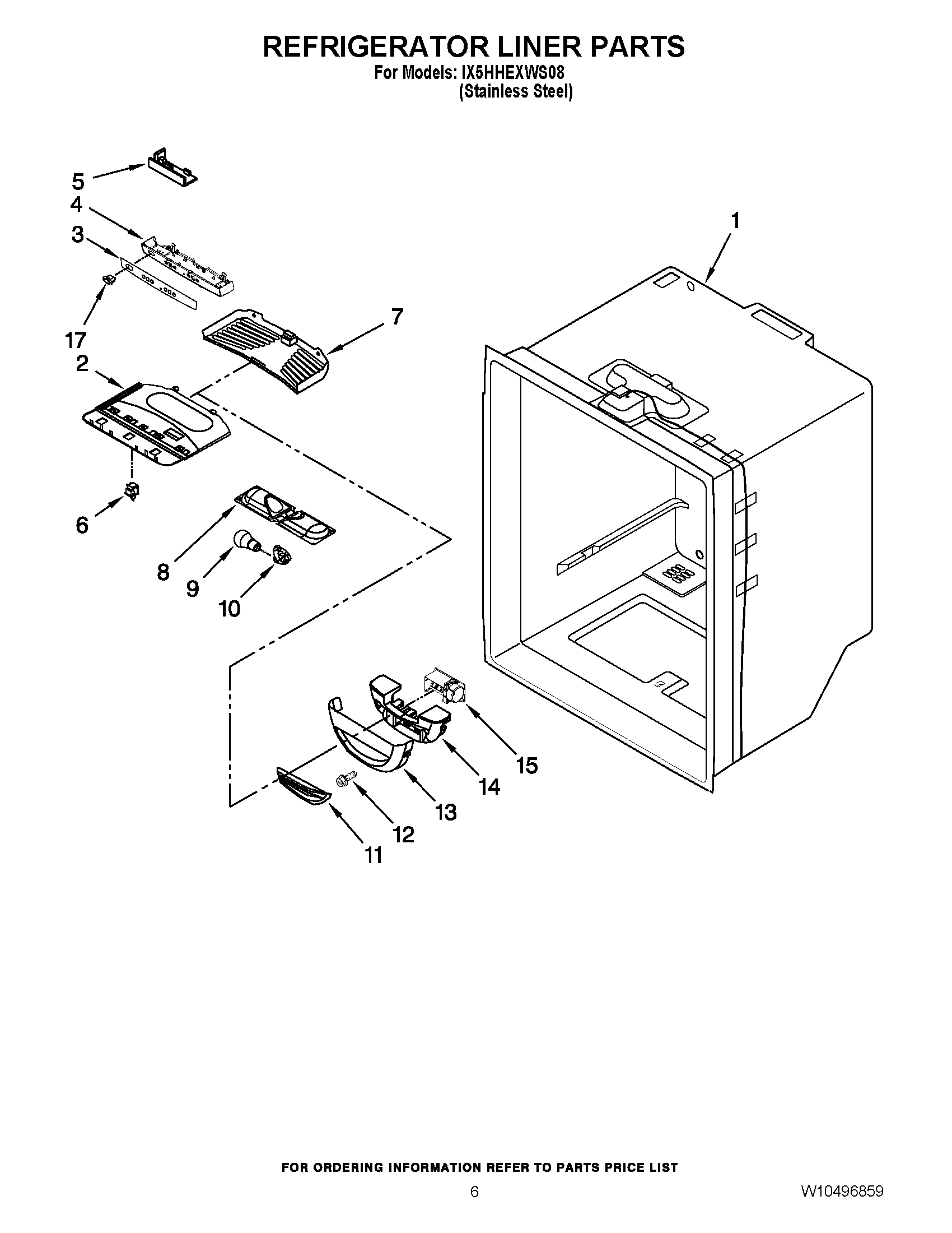 04 - REFRIGERATOR LINER PARTS