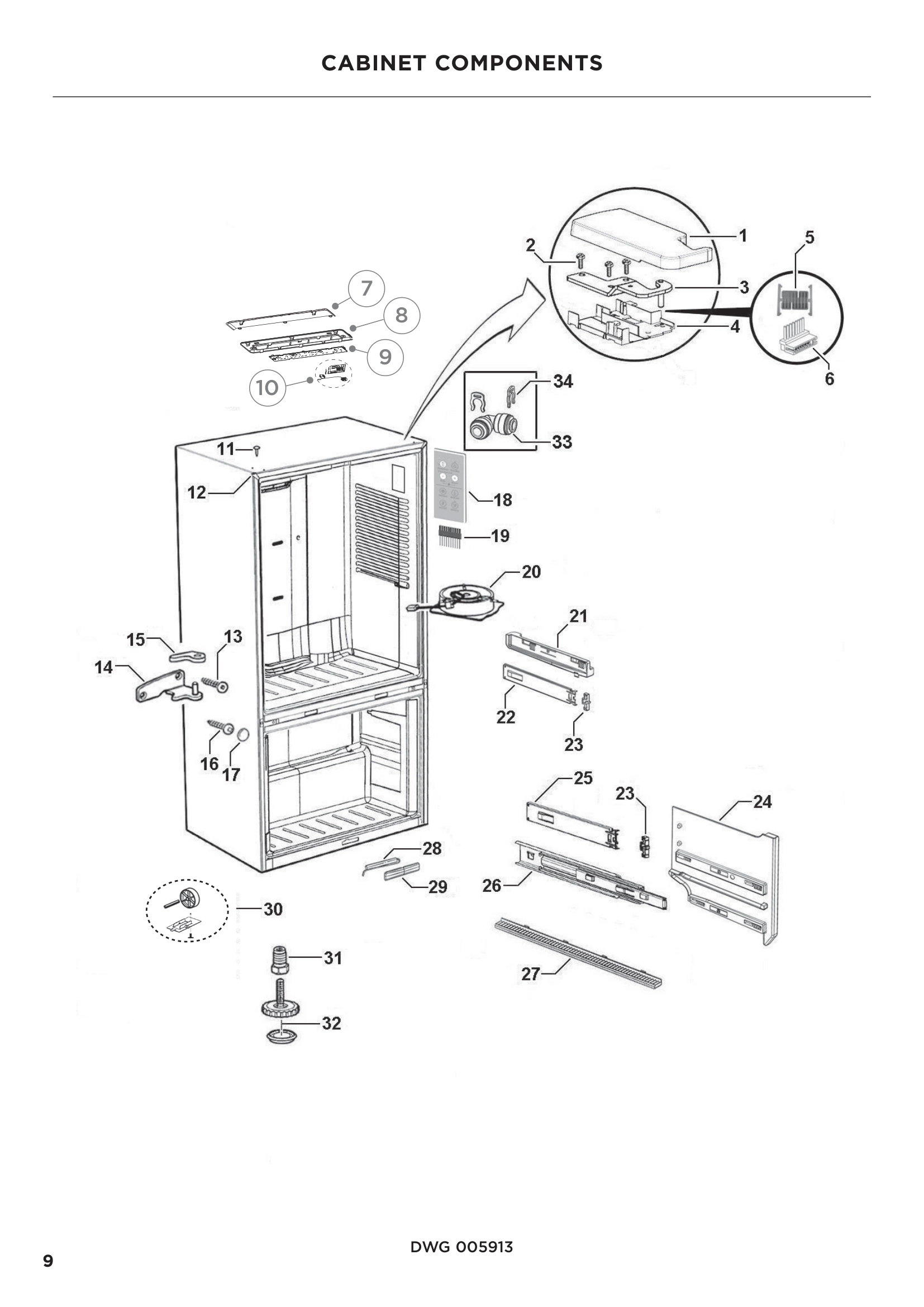 CABINET COMPONENTS