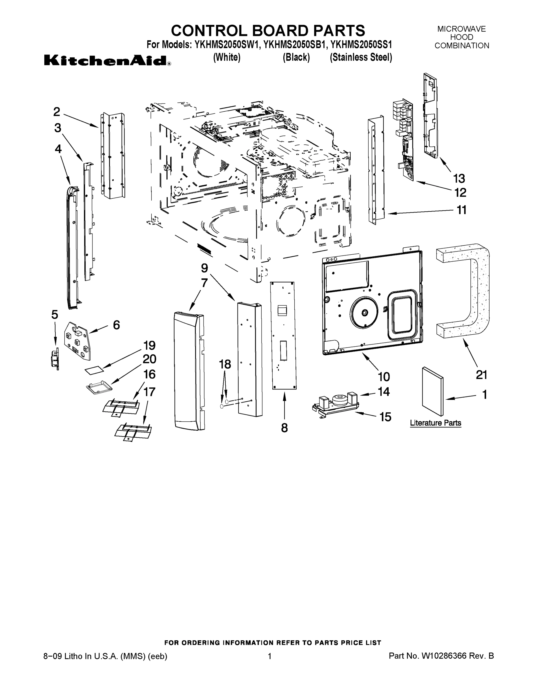 01 - CONTROL BOARD PARTS