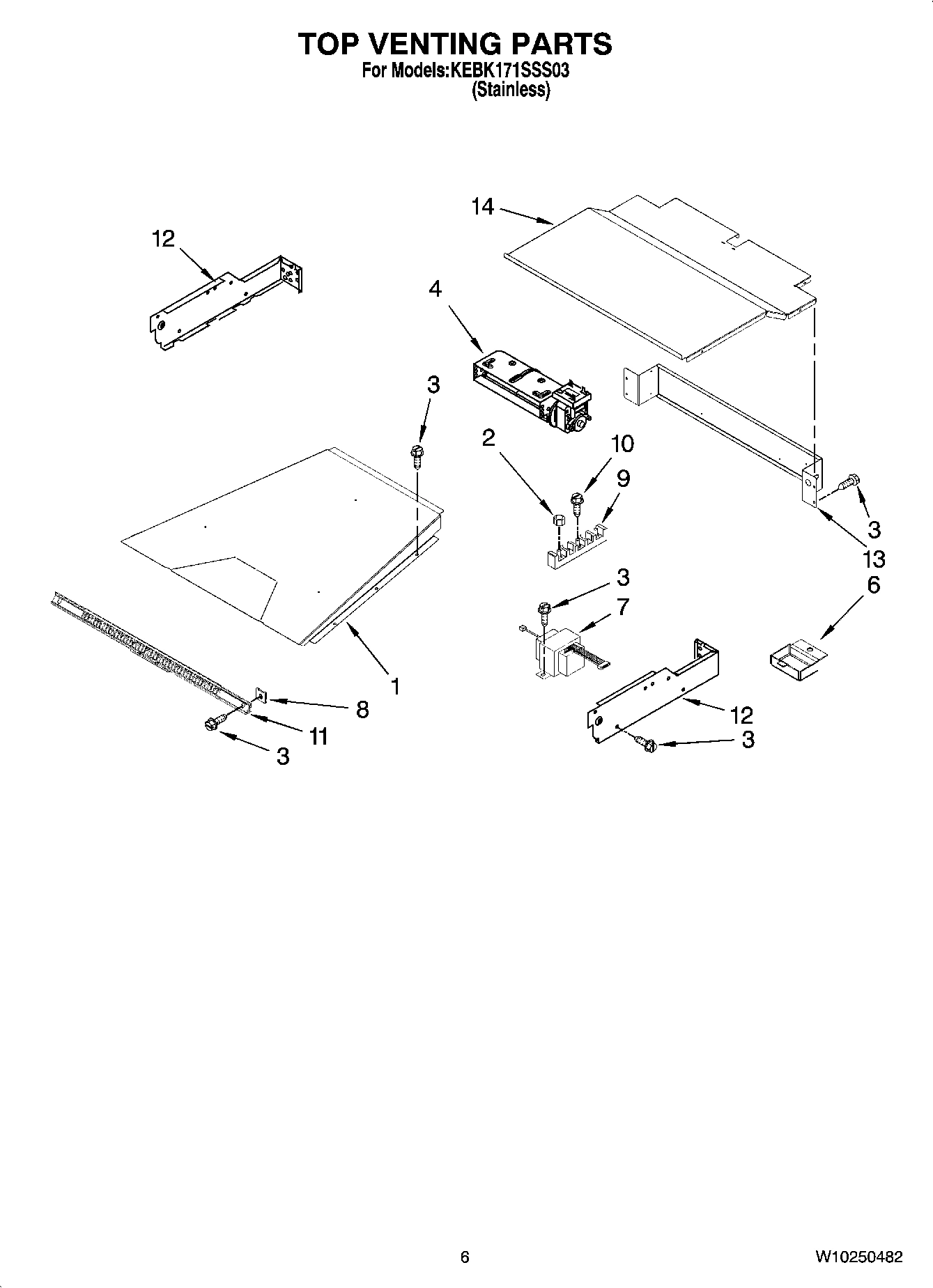 05 - TOP VENTING PARTS, OPTIONAL PARTS (NOT INCLUDED)