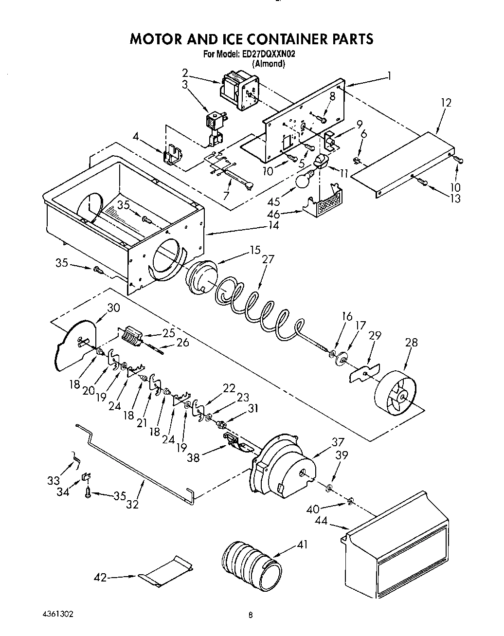06 - MOTOR AND ICE CONTAINER