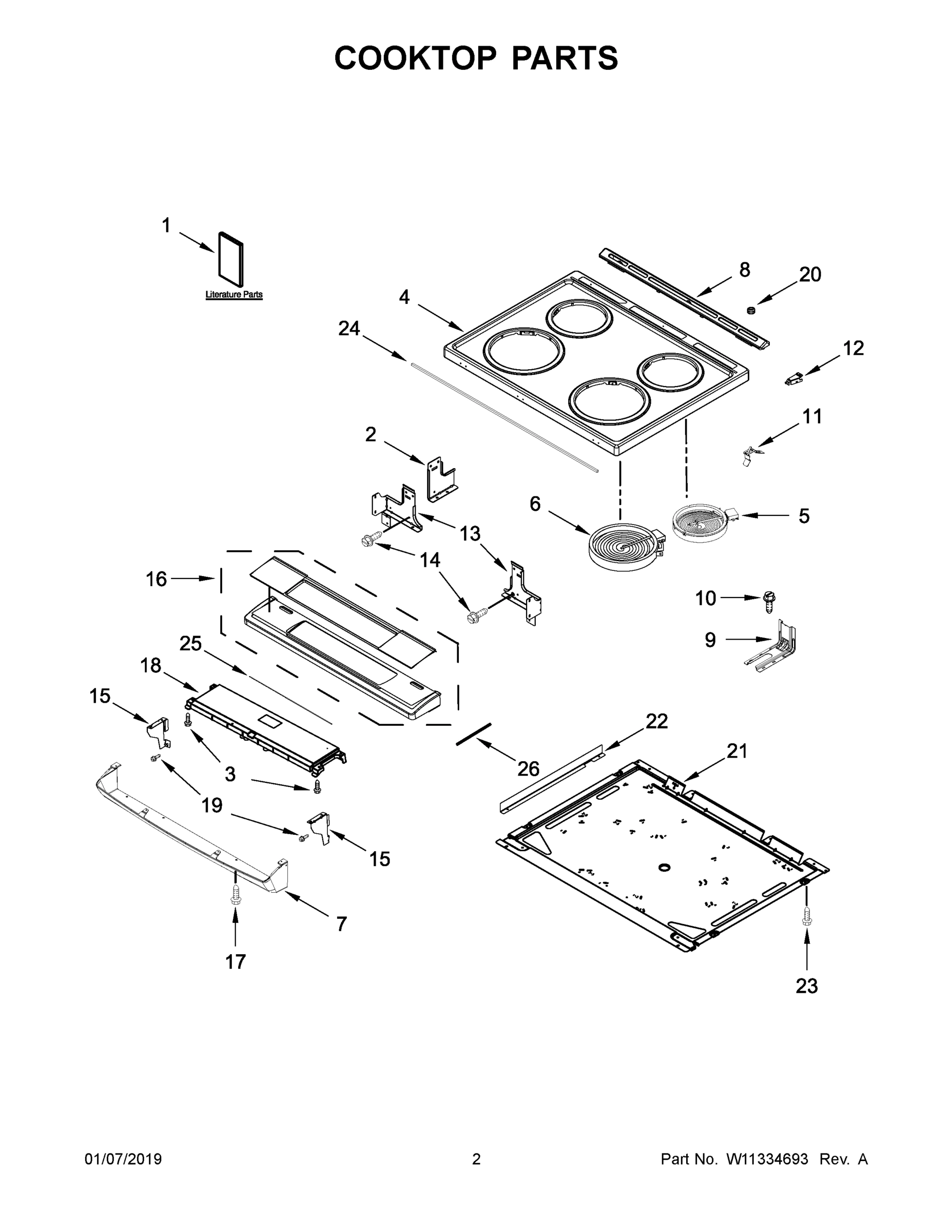 02 - COOKTOP PARTS