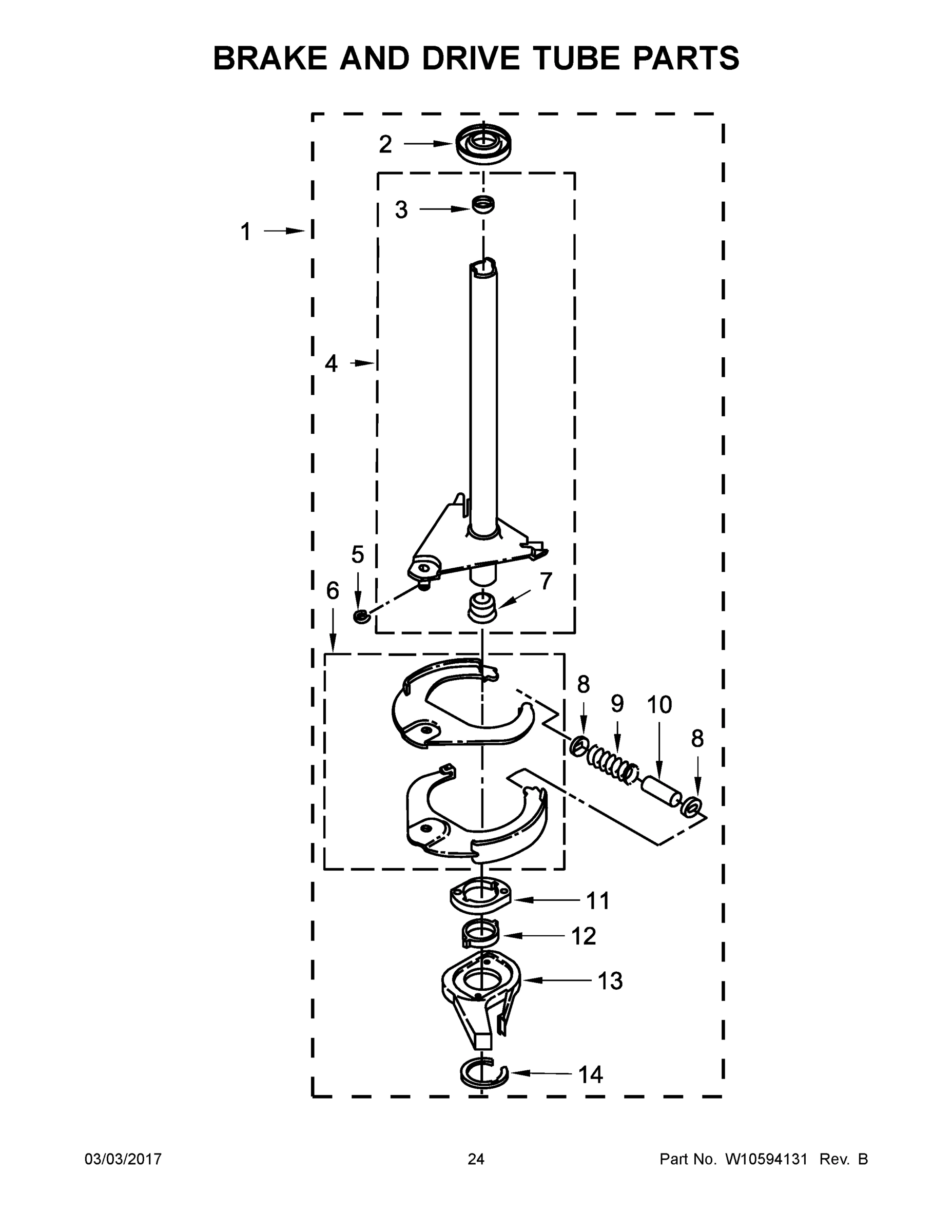 13 - BRAKE AND DRIVE TUBE PARTS