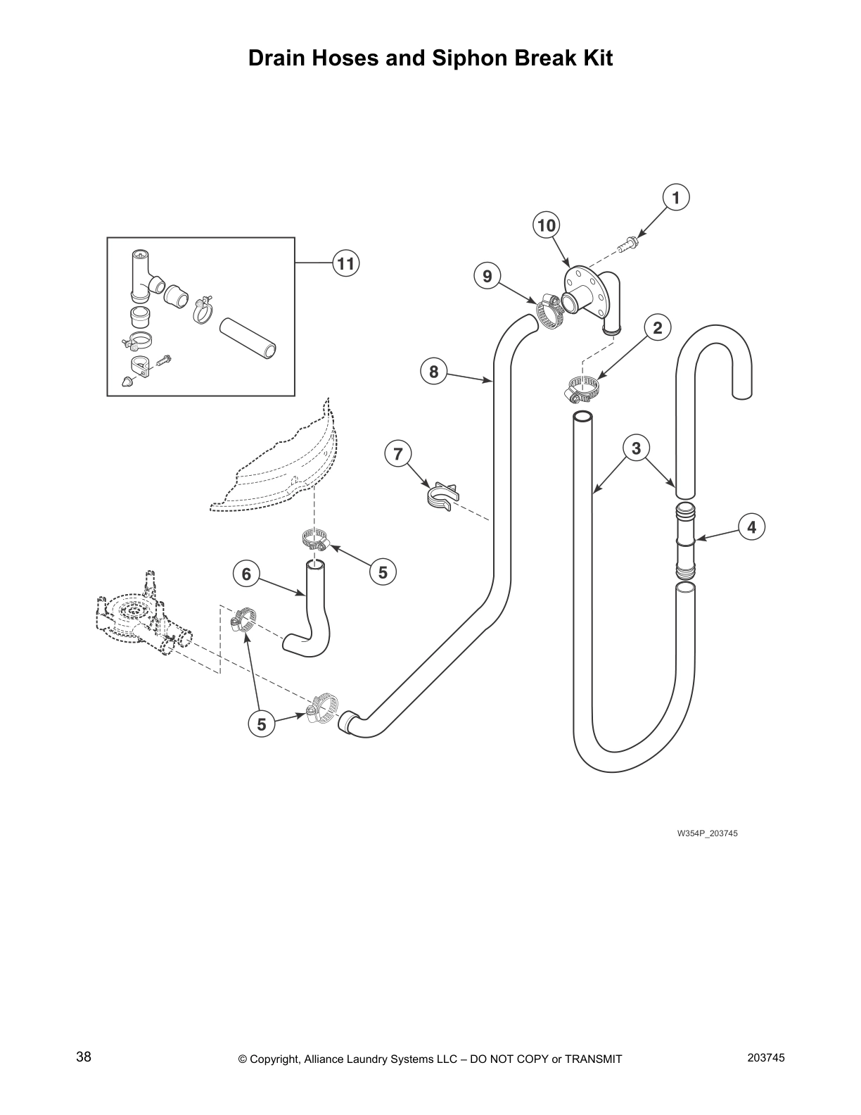 Drain Hoses and Siphon Break Kit