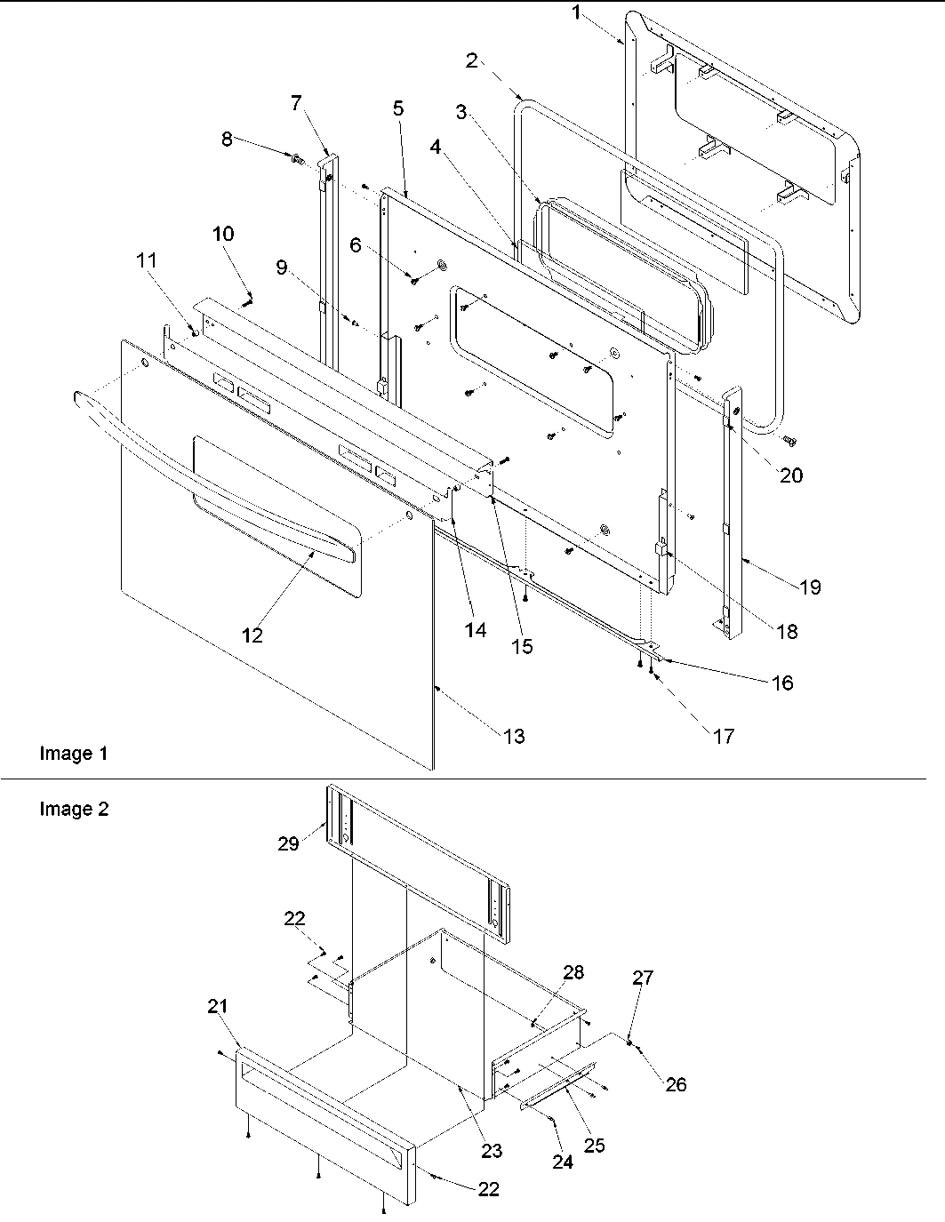 04 - Oven Door and Storage Drawer