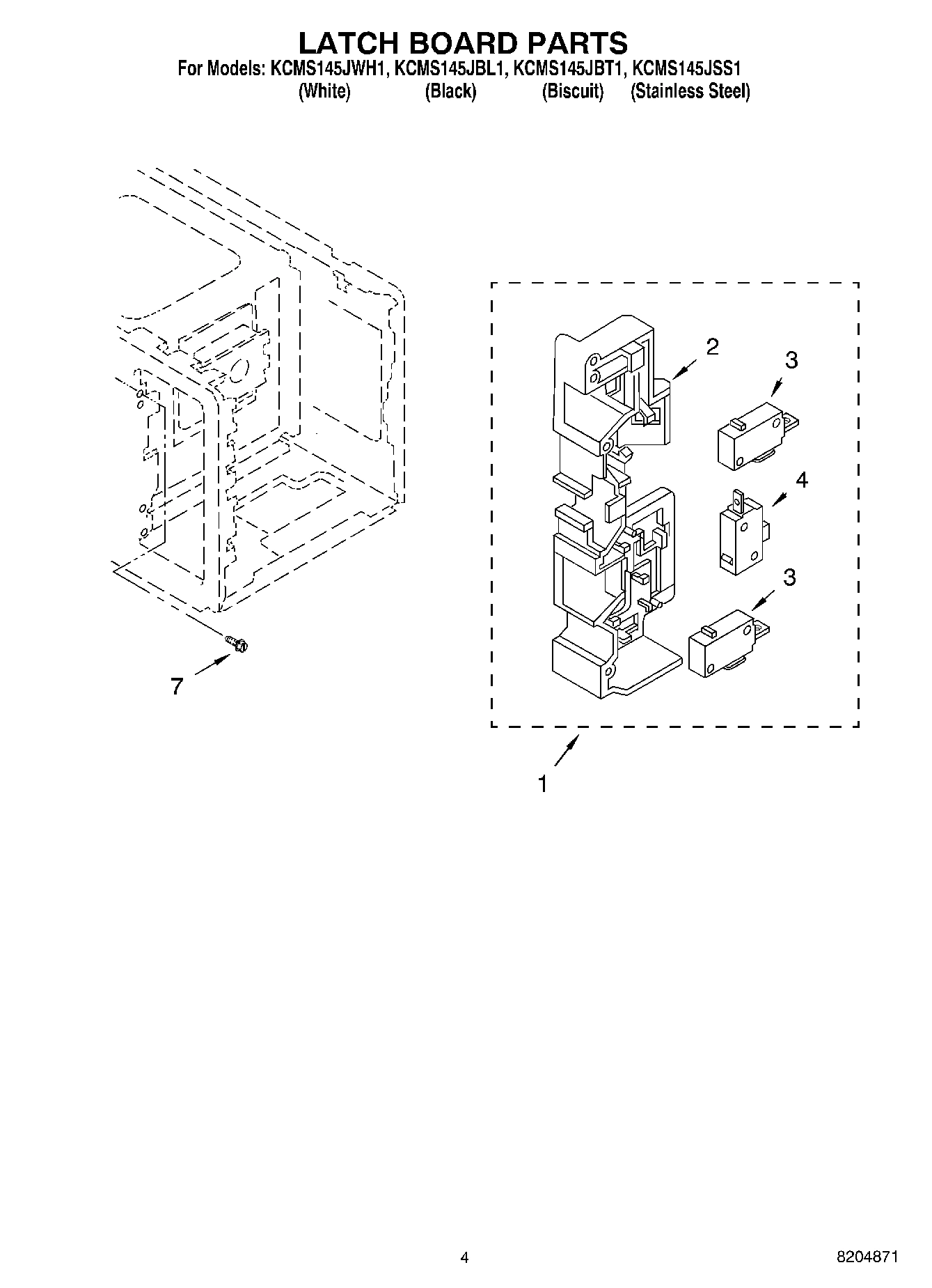 04 - LATCH BOARD PARTS