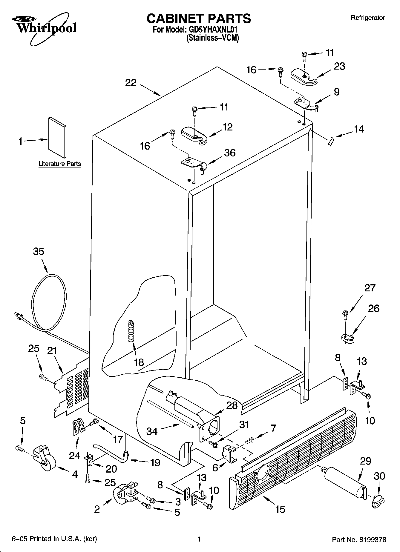 01 - CABINET PARTS