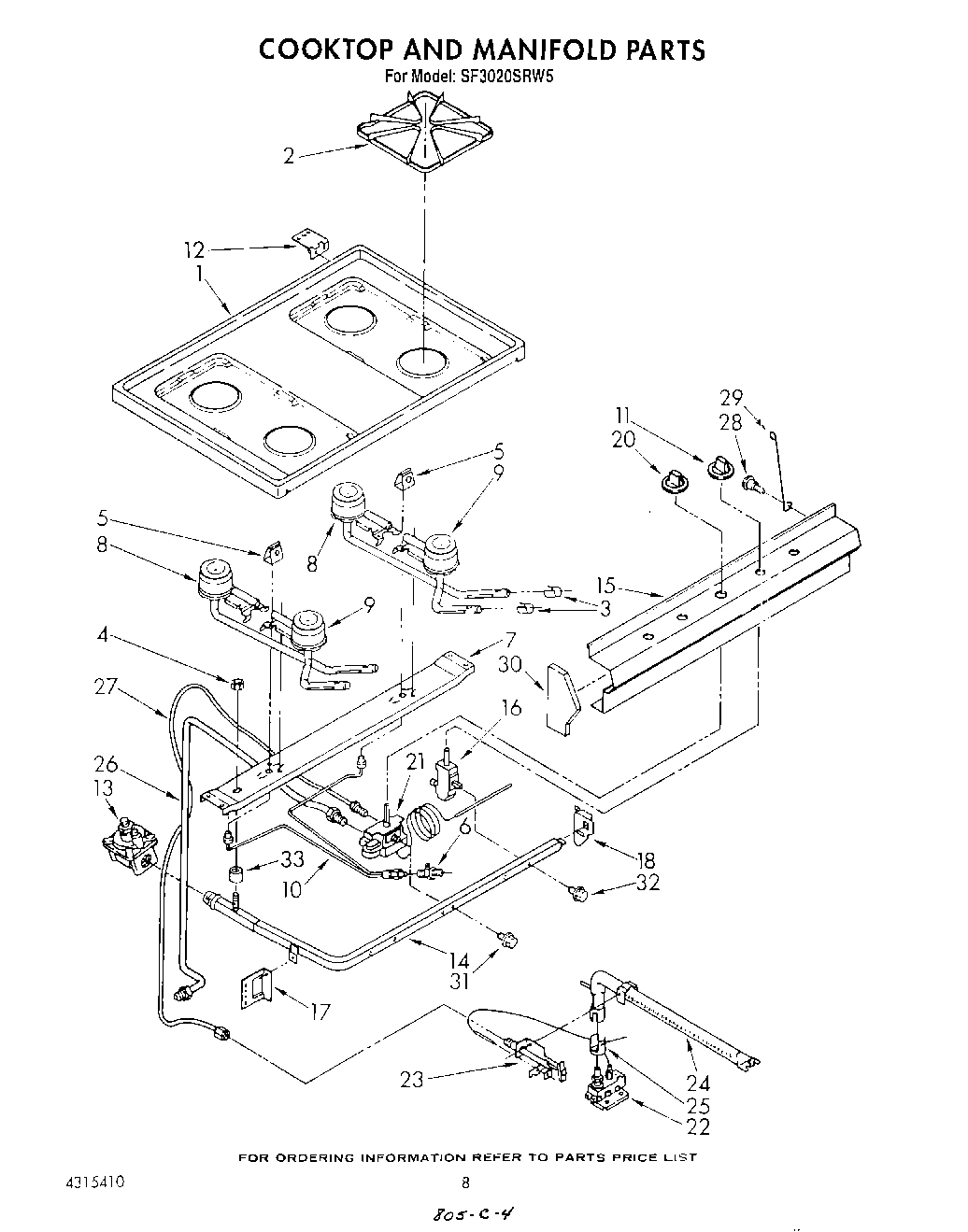 06 - COOK TOP AND MANIFOLD , LITERATURE