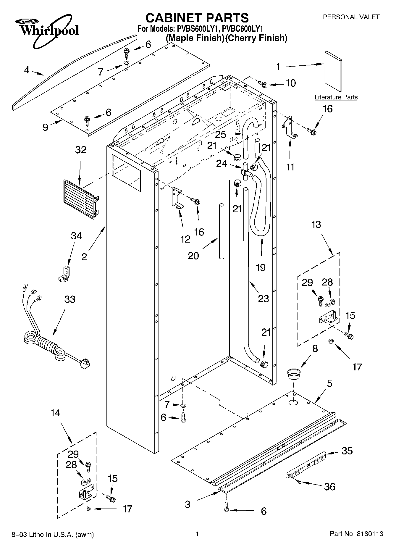 01 - CABINET PARTS
