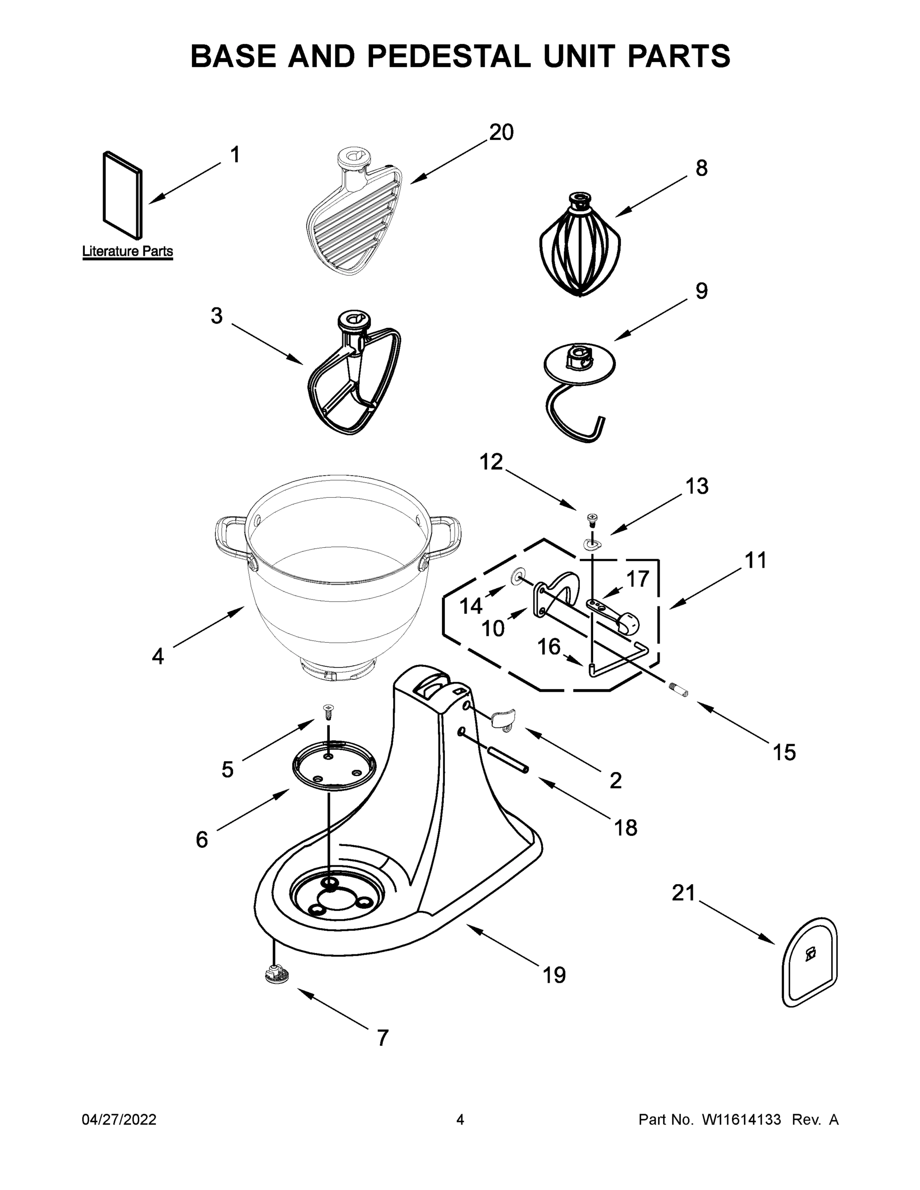 03 - BASE AND PEDESTAL UNIT PARTS