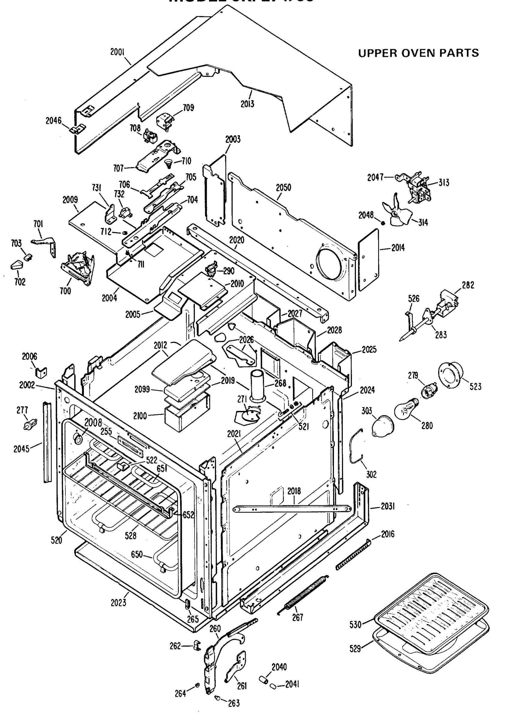UPPER OVEN PARTS