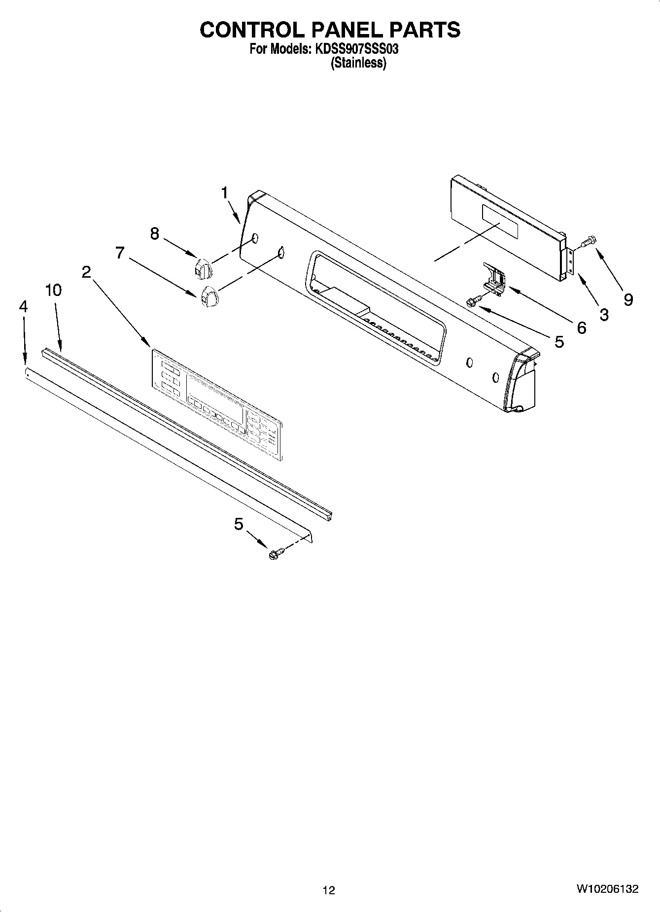 09 - CONTROL PANEL PARTS, OPTIONAL PARTS (NOT INCLUDED)