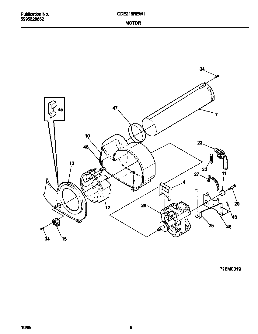05 - P16M0019 MOTOR,BLOWER