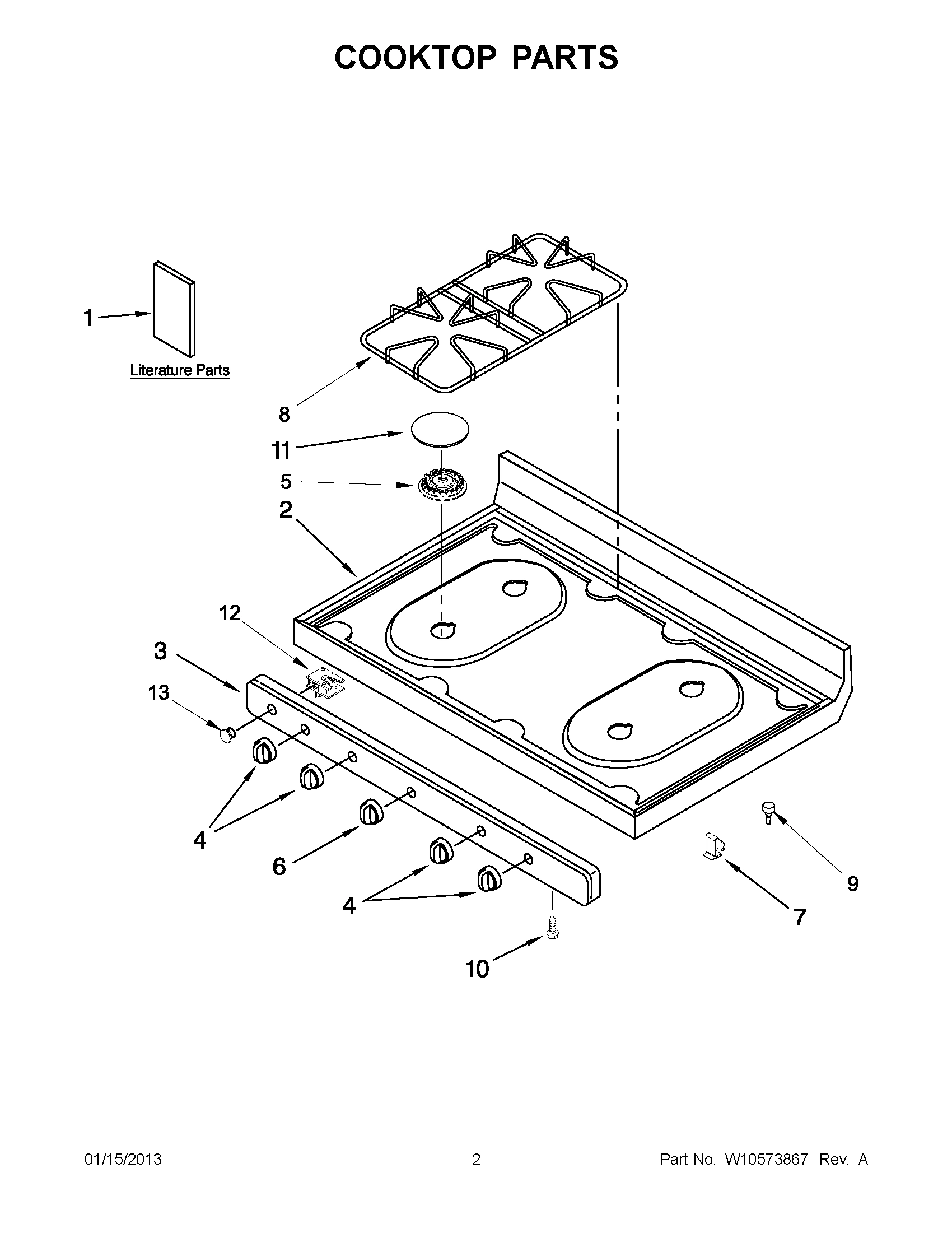 01 - COOKTOP PARTS