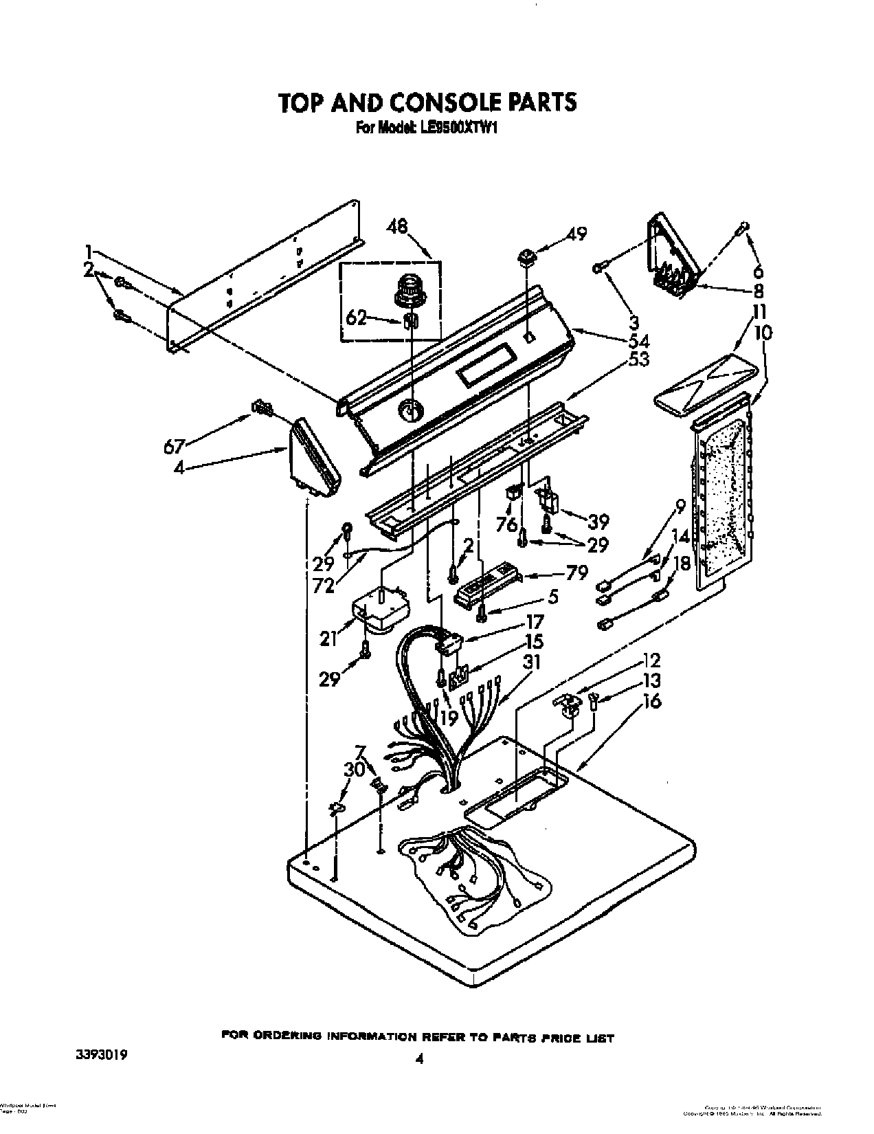 03 - TOP AND CONSOLE PARTS