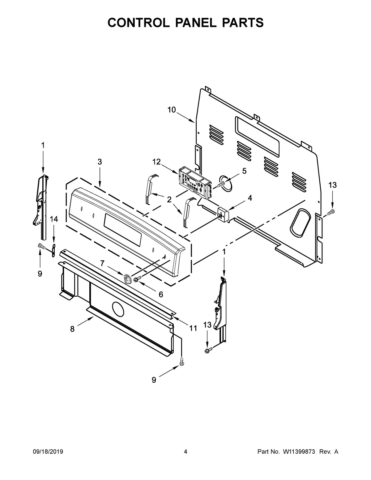 03 - CONTROL PANEL PARTS