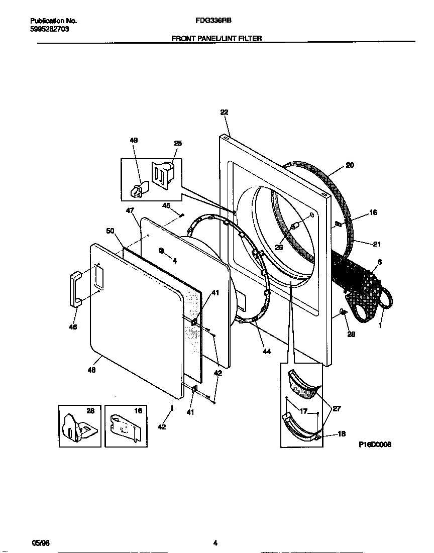 03 - FRONT PANEL/LINT FILTER