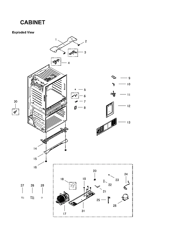 CABINET PARTS