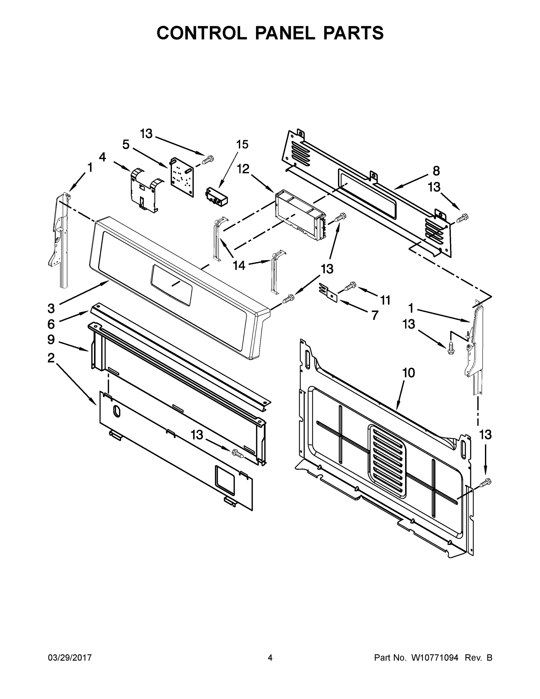 03 - CONTROL PANEL PARTS