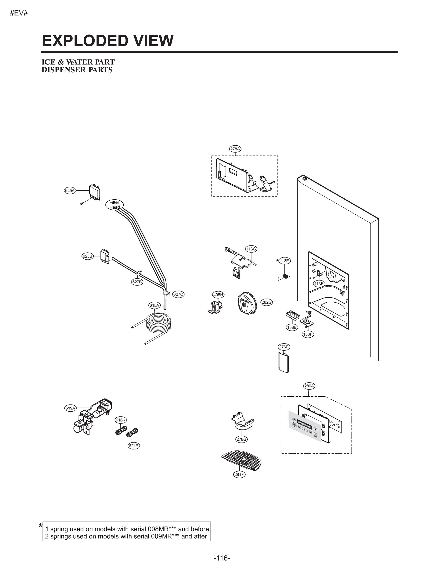 ICE & WATER PARTS