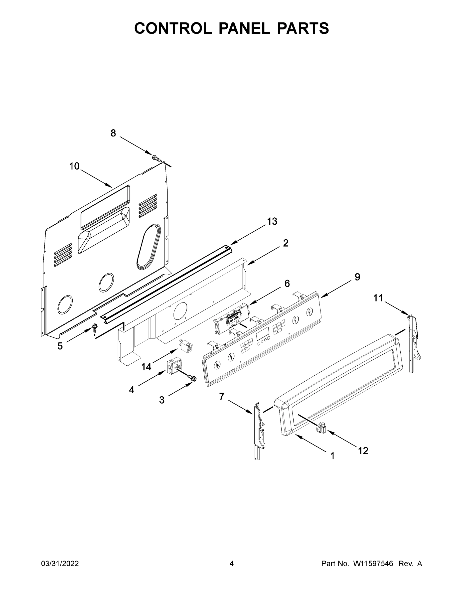 03 - CONTROL PANEL PARTS