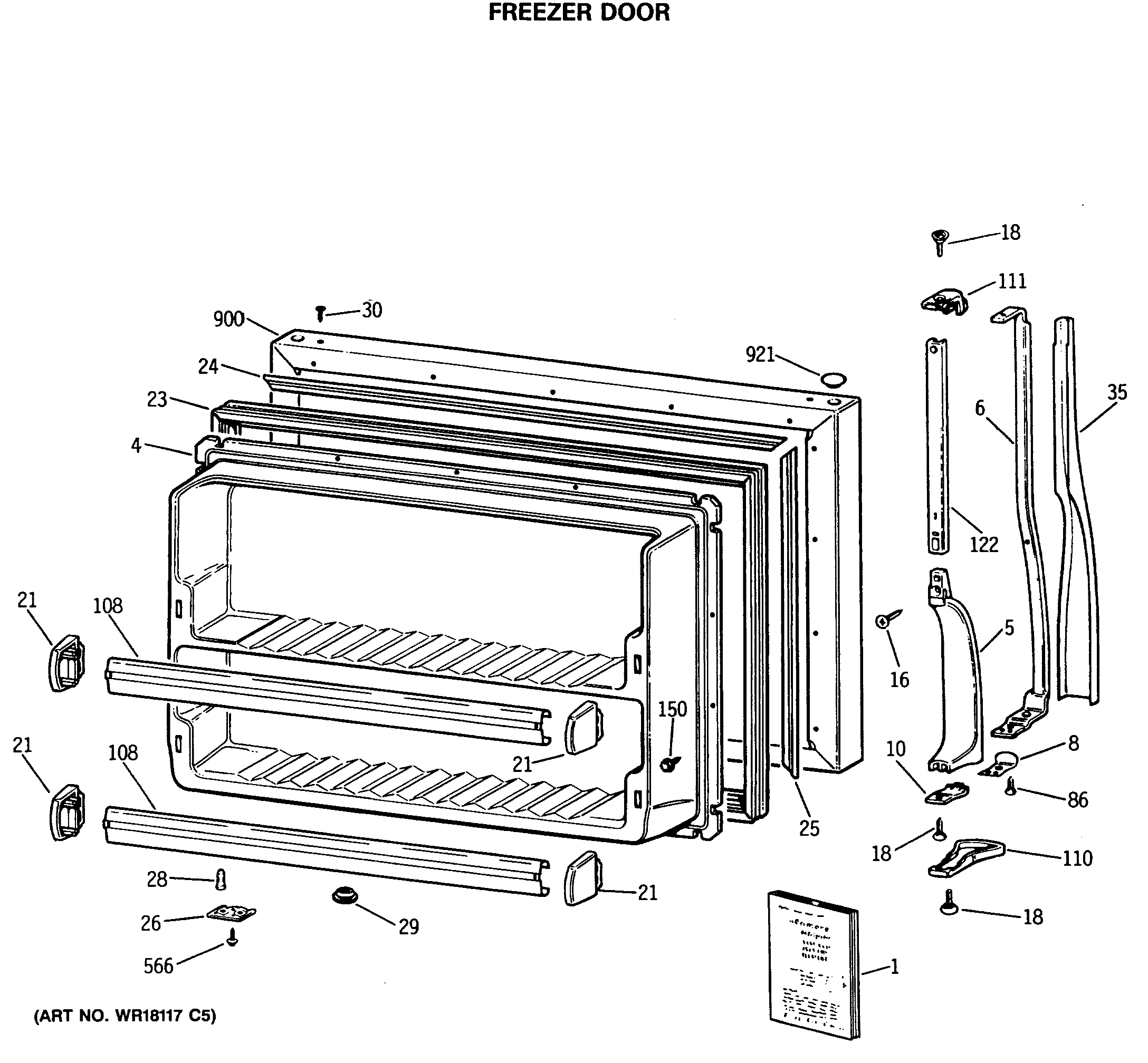 FREEZER DOOR