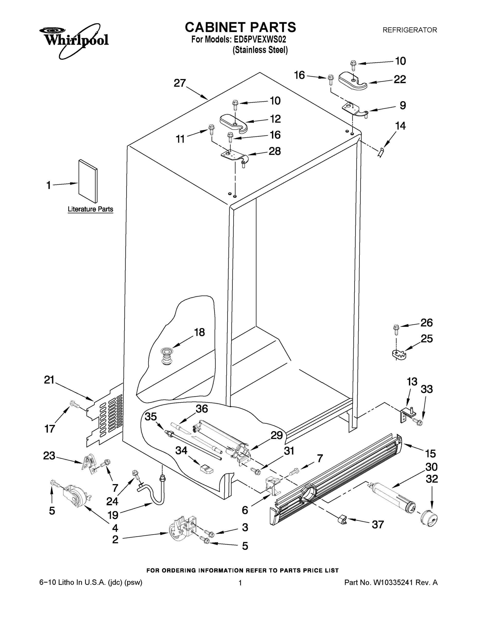 01 - CABINET PARTS