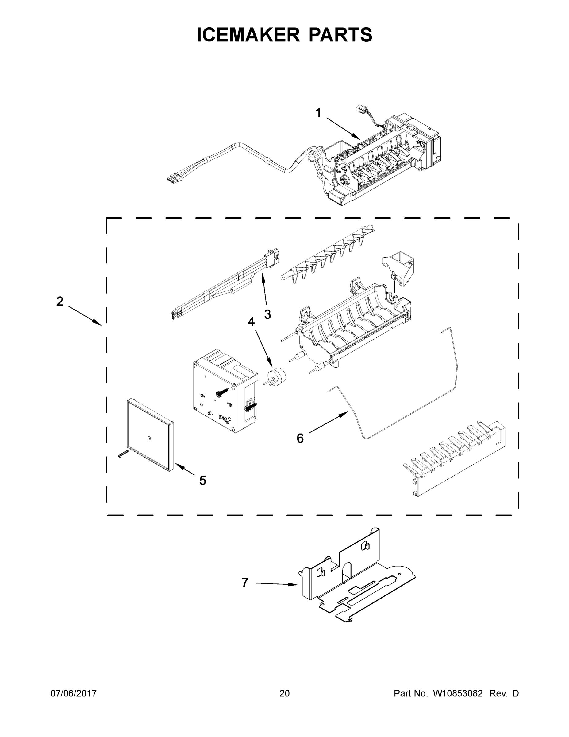 11 - ICEMAKER PARTS
