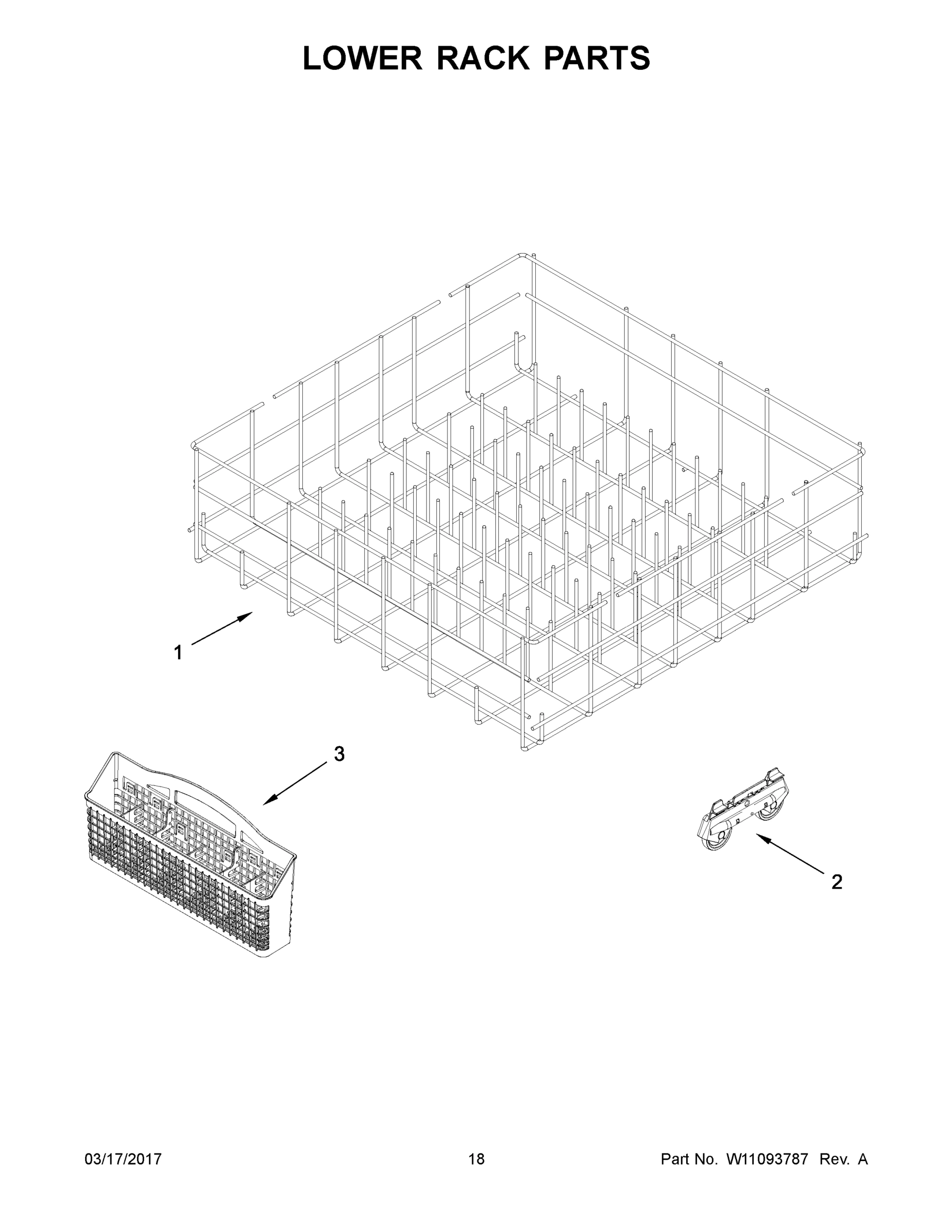 10 - LOWER RACK PARTS