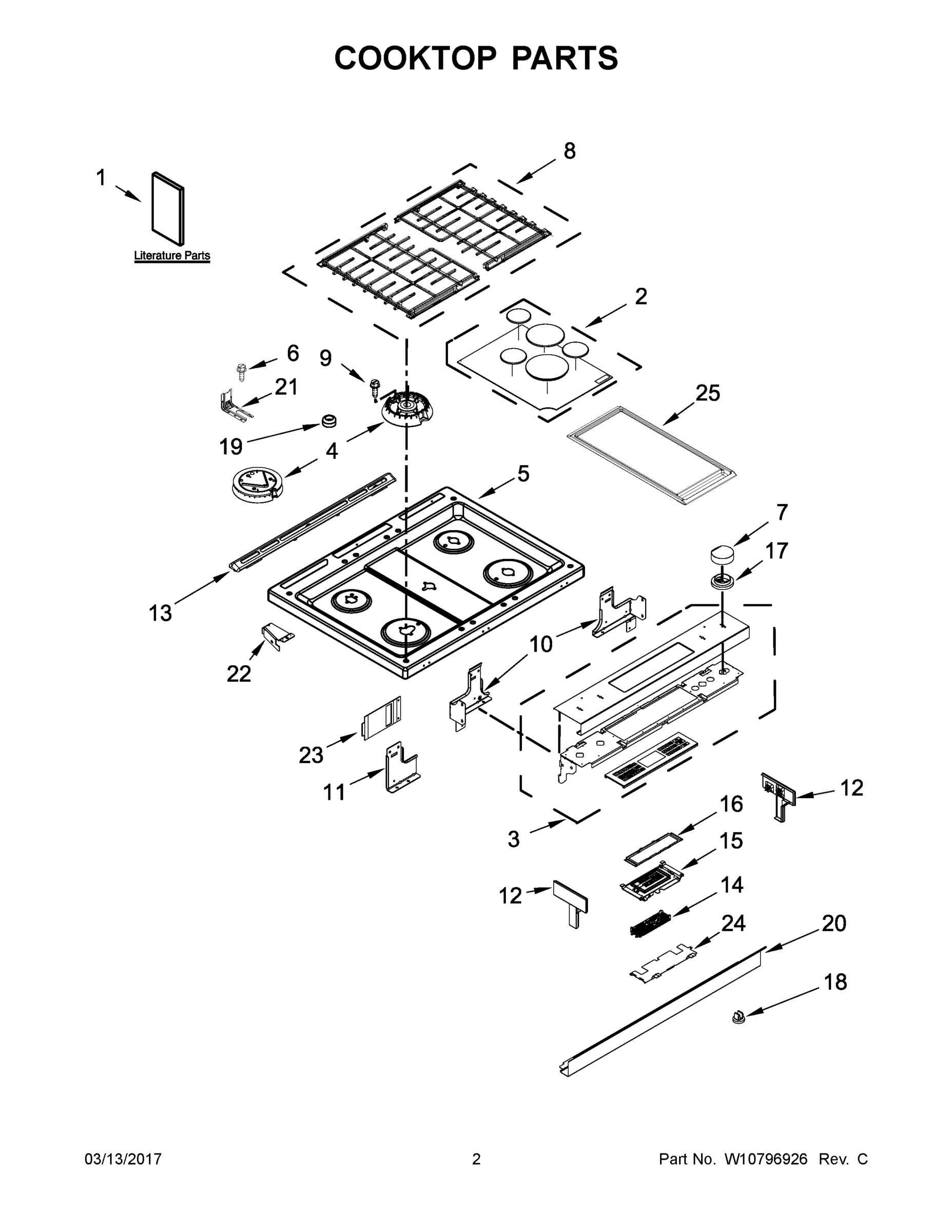 02 - COOKTOP PARTS
