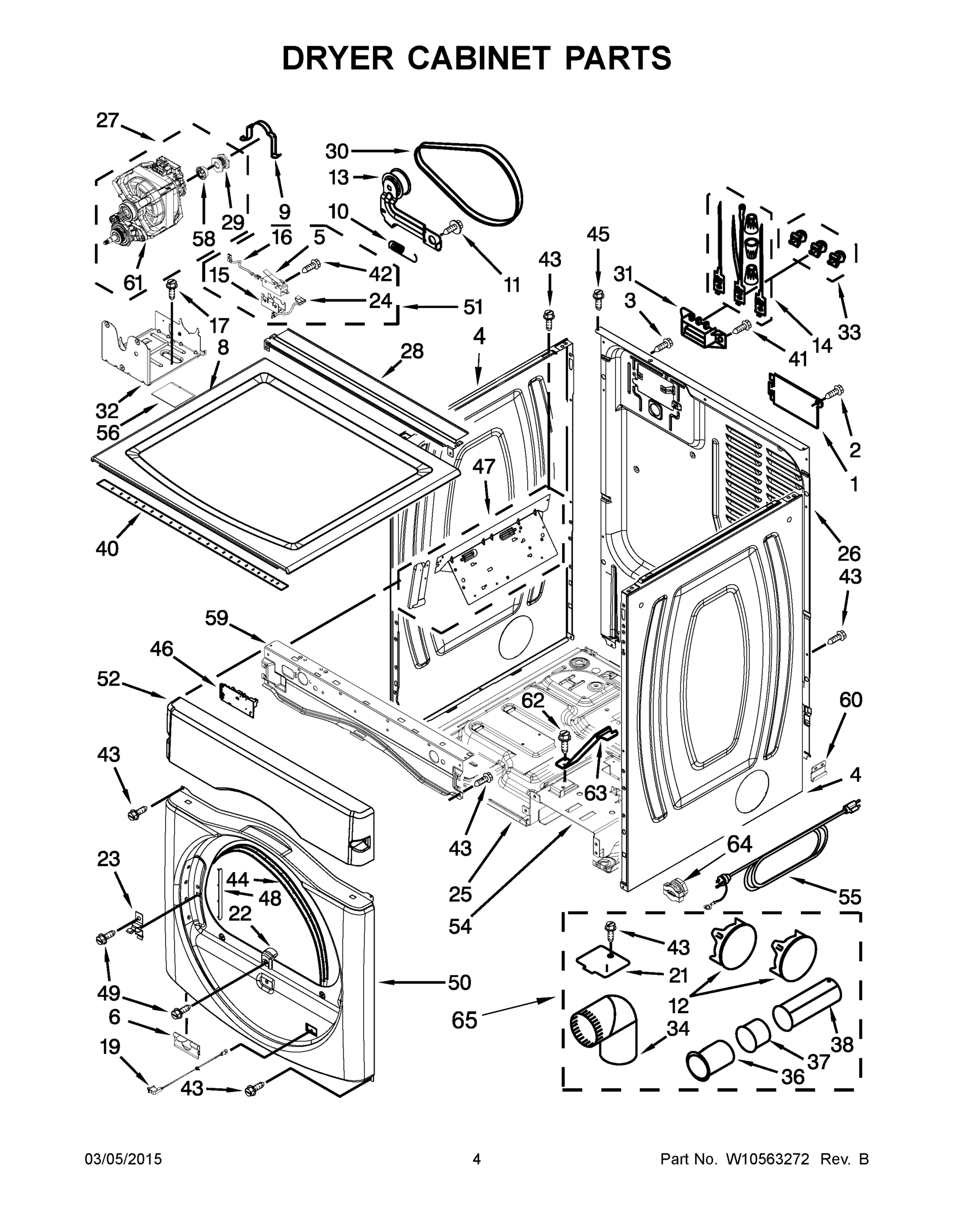 03 - DRYER CABINET PARTS